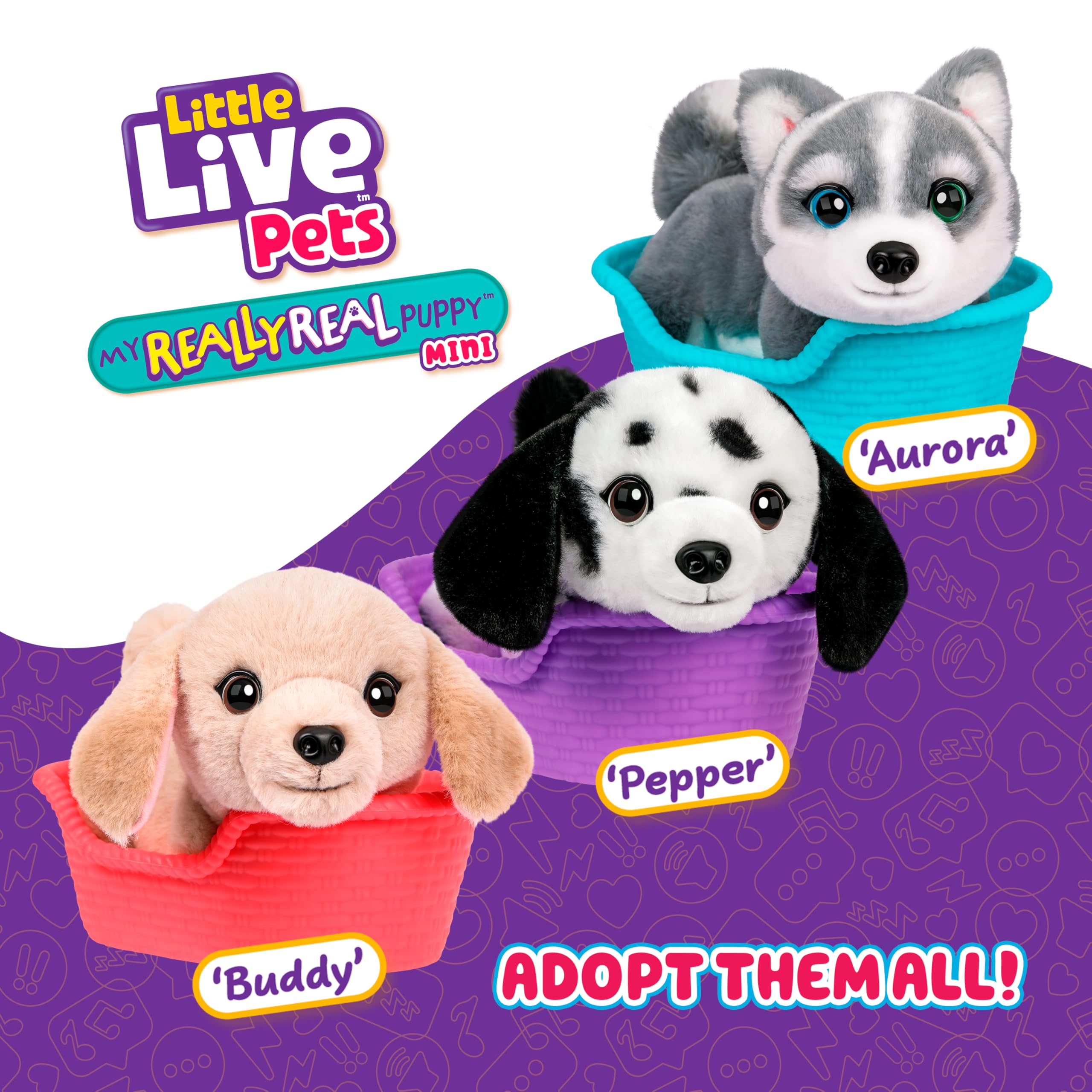Little Live Pets My Really Real Puppy Minis - Buddy the Retriever Interactive Plush Toy | Mini Size 6