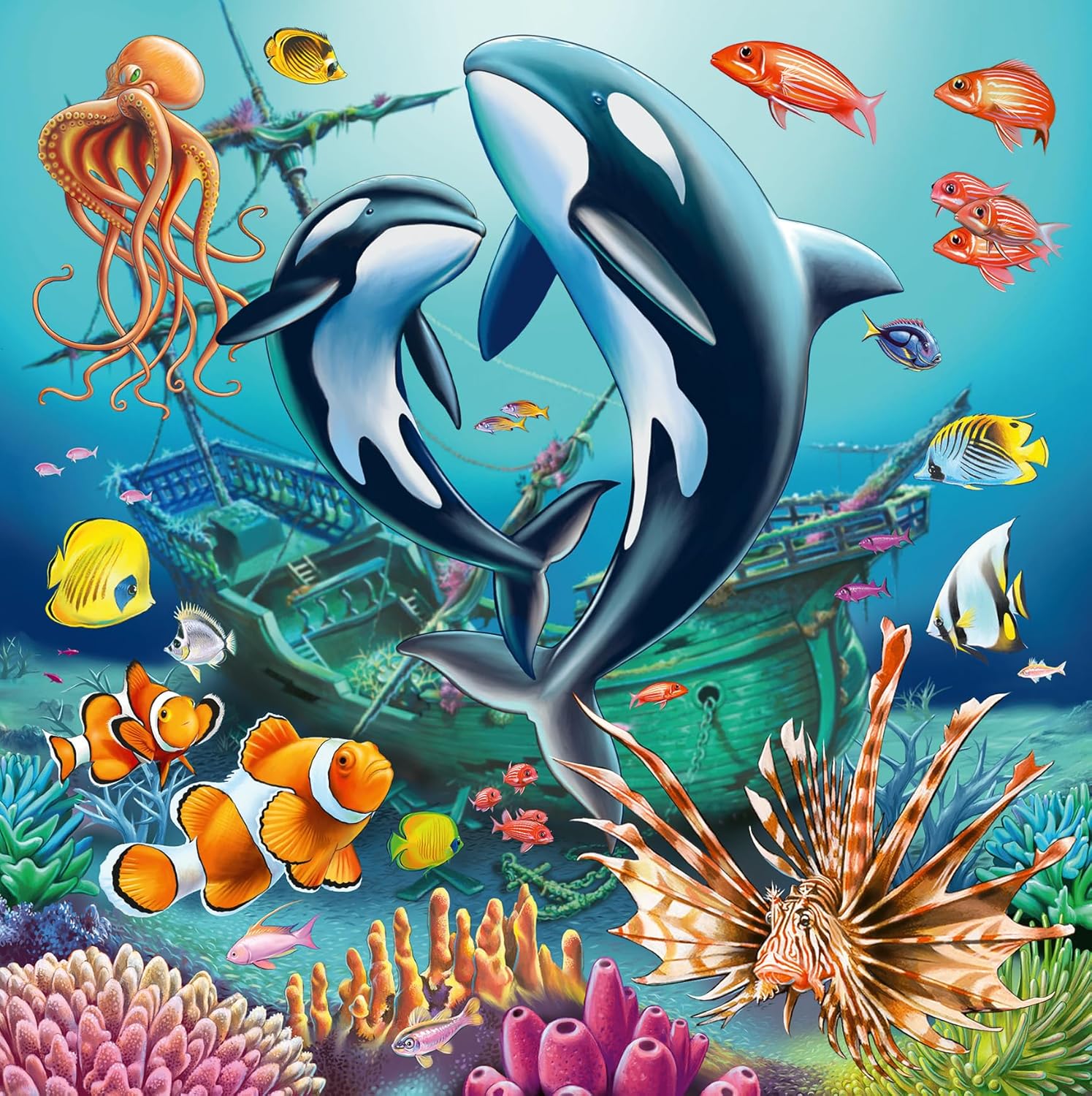 Ravensburger Underwater Sealife Adventure Jigsaw Puzzle - 49-Piece Kids Puzzle for Ages 5+ 4