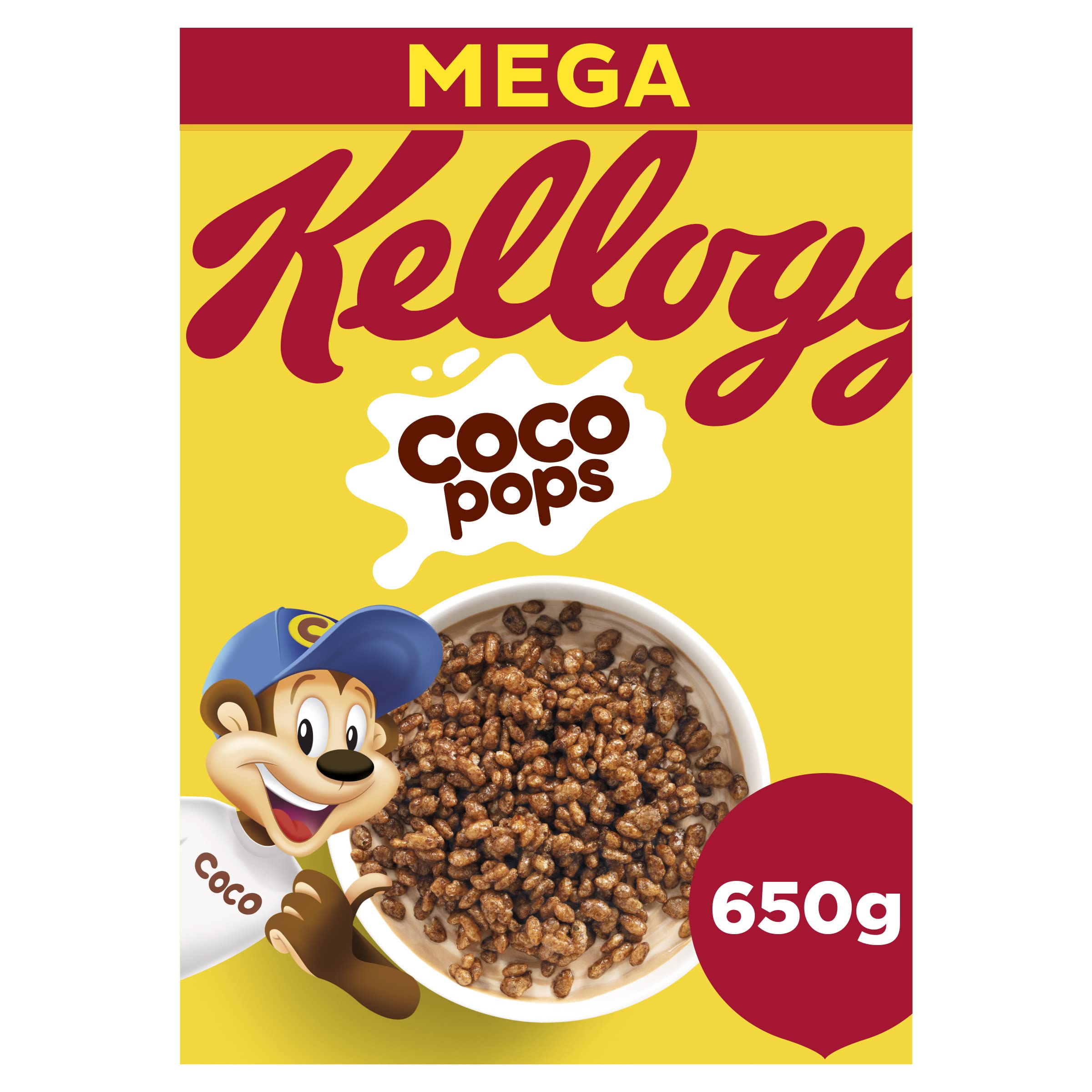 Kellogg's Coco Pops Chocolate Breakfast Cereal, 650g