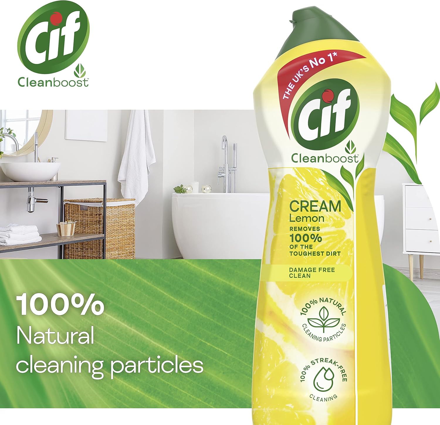 Cif - Lemon Cream Cleaner Multipurpose Surface Cleaner (940g) 3