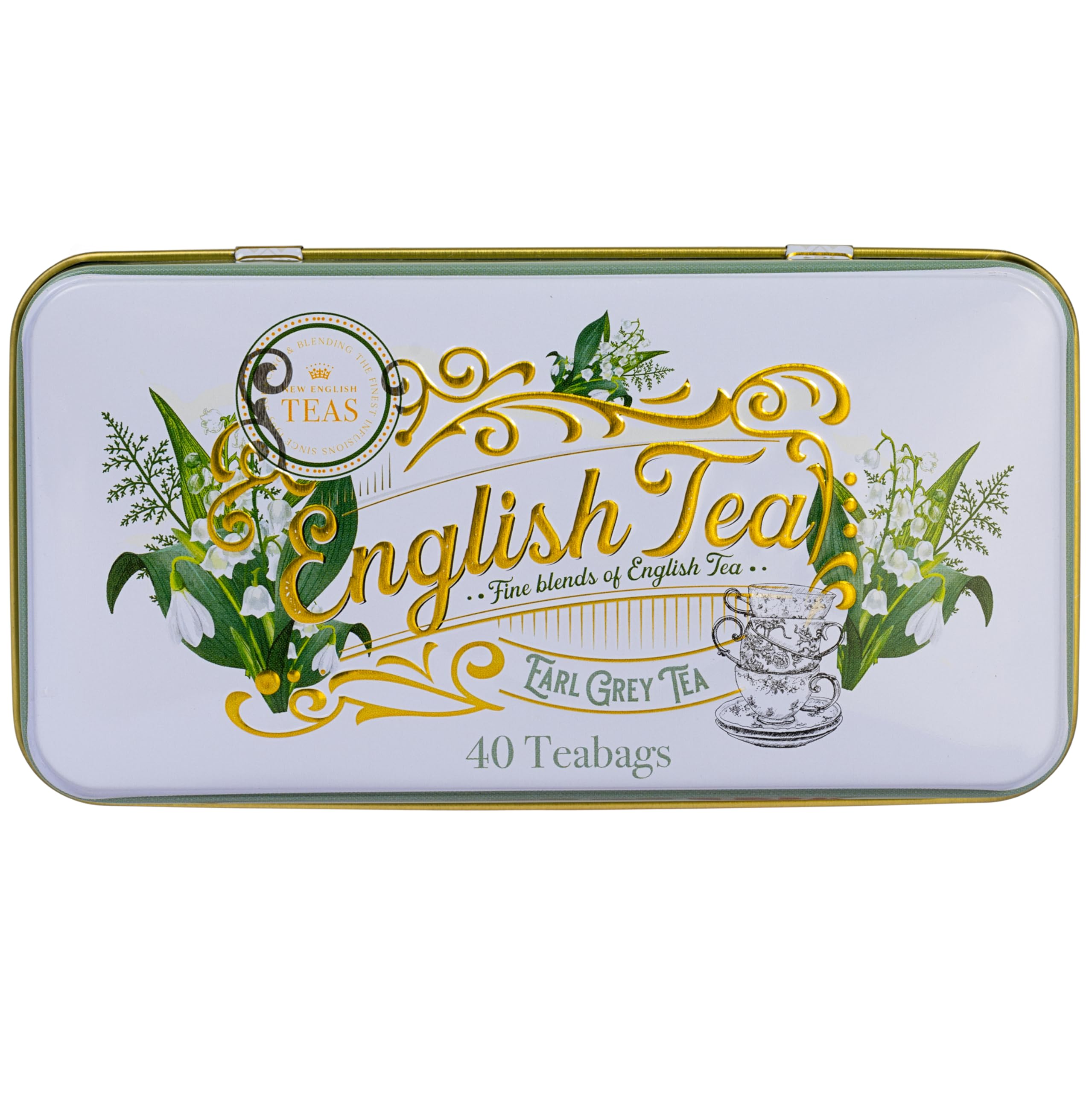 New English Teas - Lily of the Valley Earl Grey Tea Tin with 40 Teabags 3