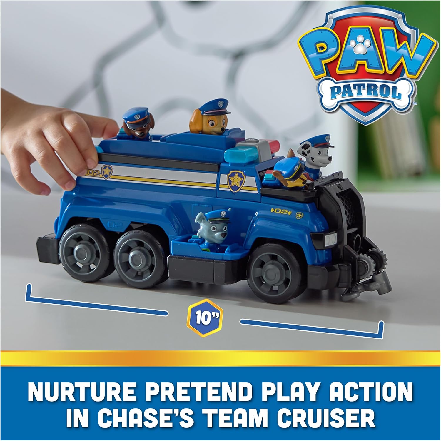 Paw Patrol Team Cruiser - Large Vehicle with 6 Action Figures for Ages 3+ 3