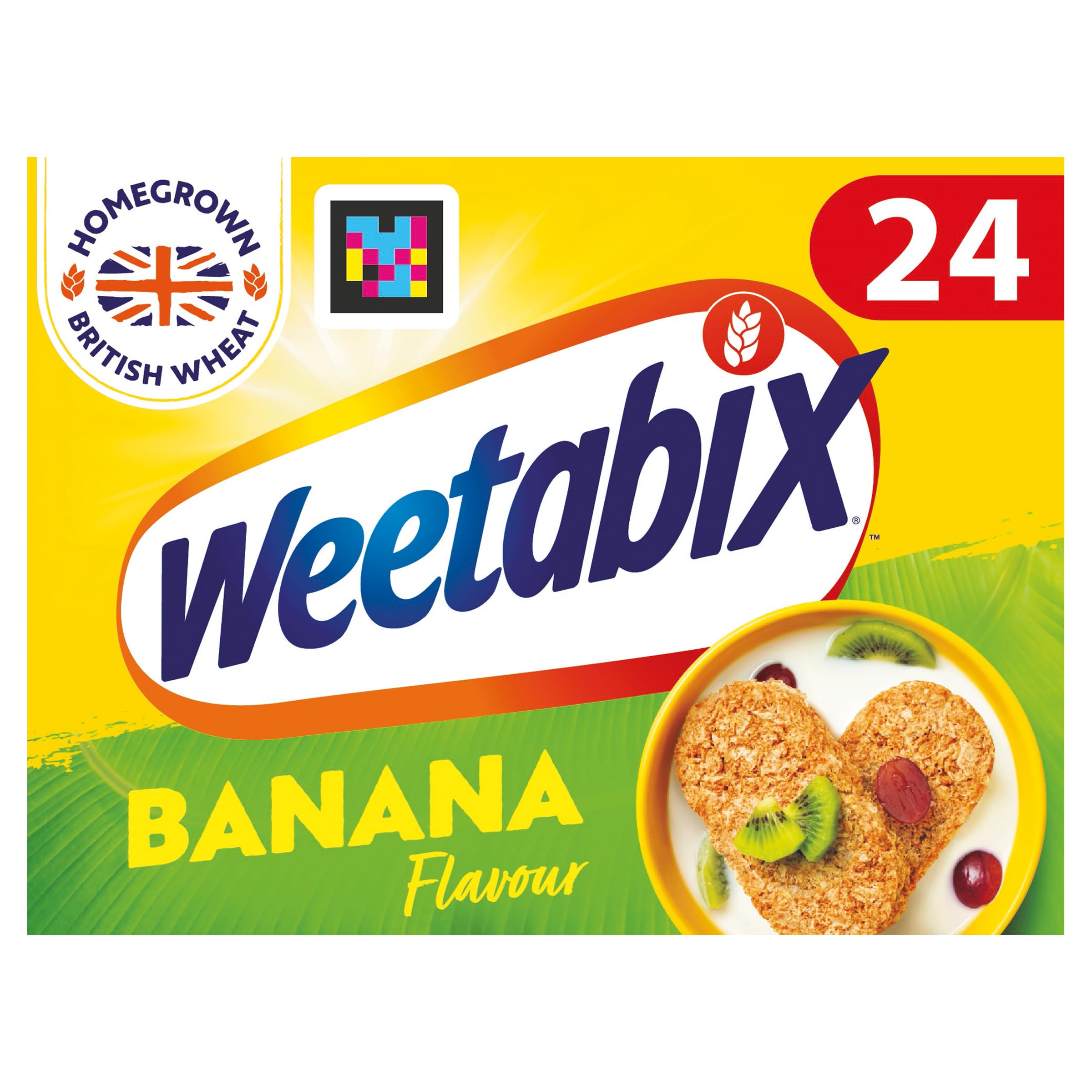 Weetabix Banana Cereal Biscuits, 375g - High Fibre Breakfast Biscuits, Low in Saturated Fat, Vegetarian Friendly