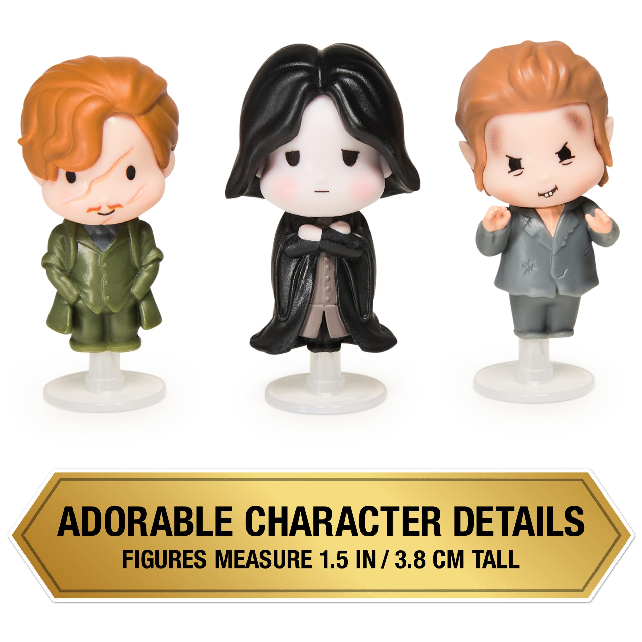 Wizarding World Harry Potter Micro Magical Moments Year 3 Figure Set - Remus Lupin, Severus Snape & Peter Pettigrew with Display Case 3