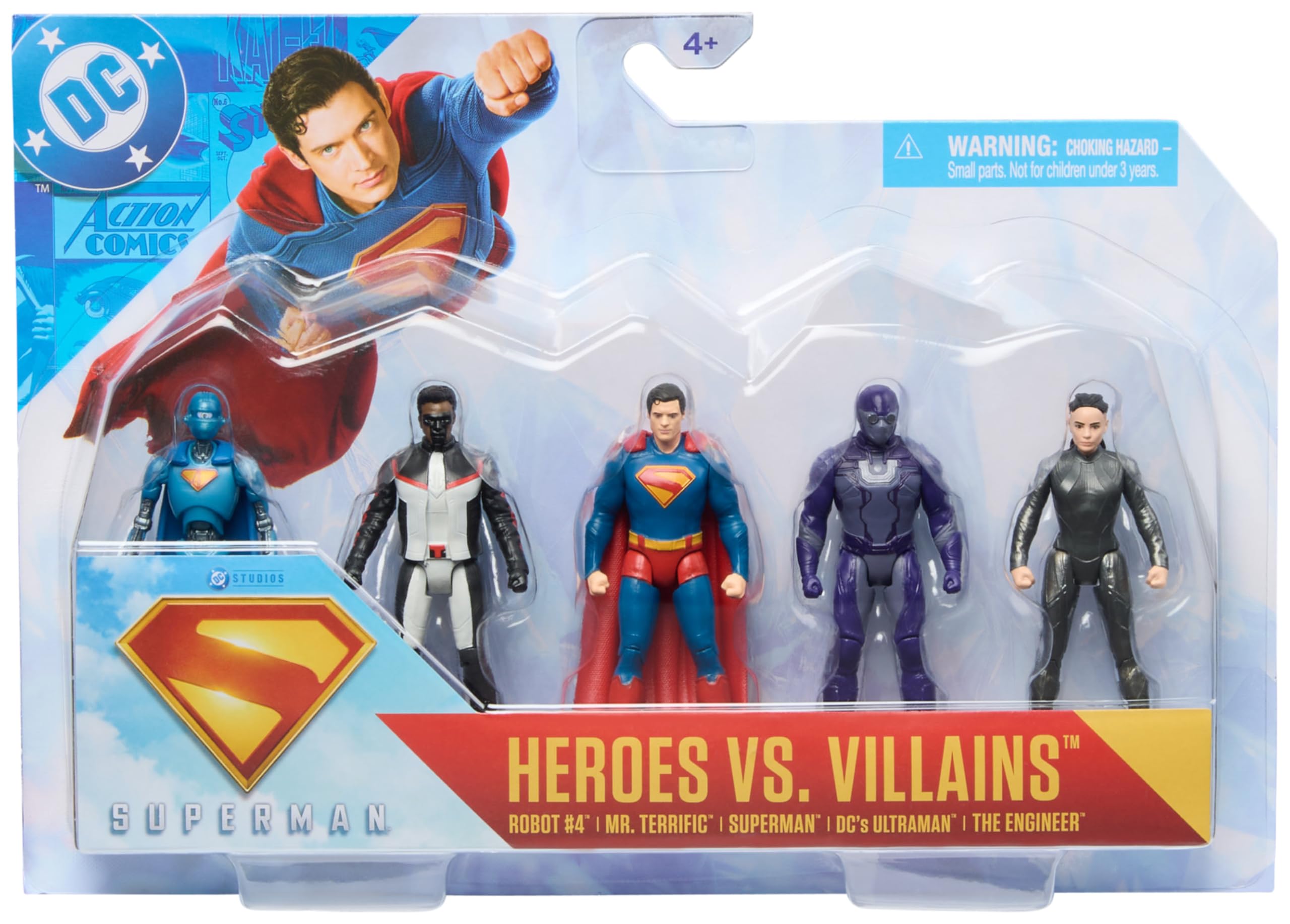 DC Comics Superman Heroes vs. Villains 5-Pack - 7 cm Action Figures for Kids 4-15