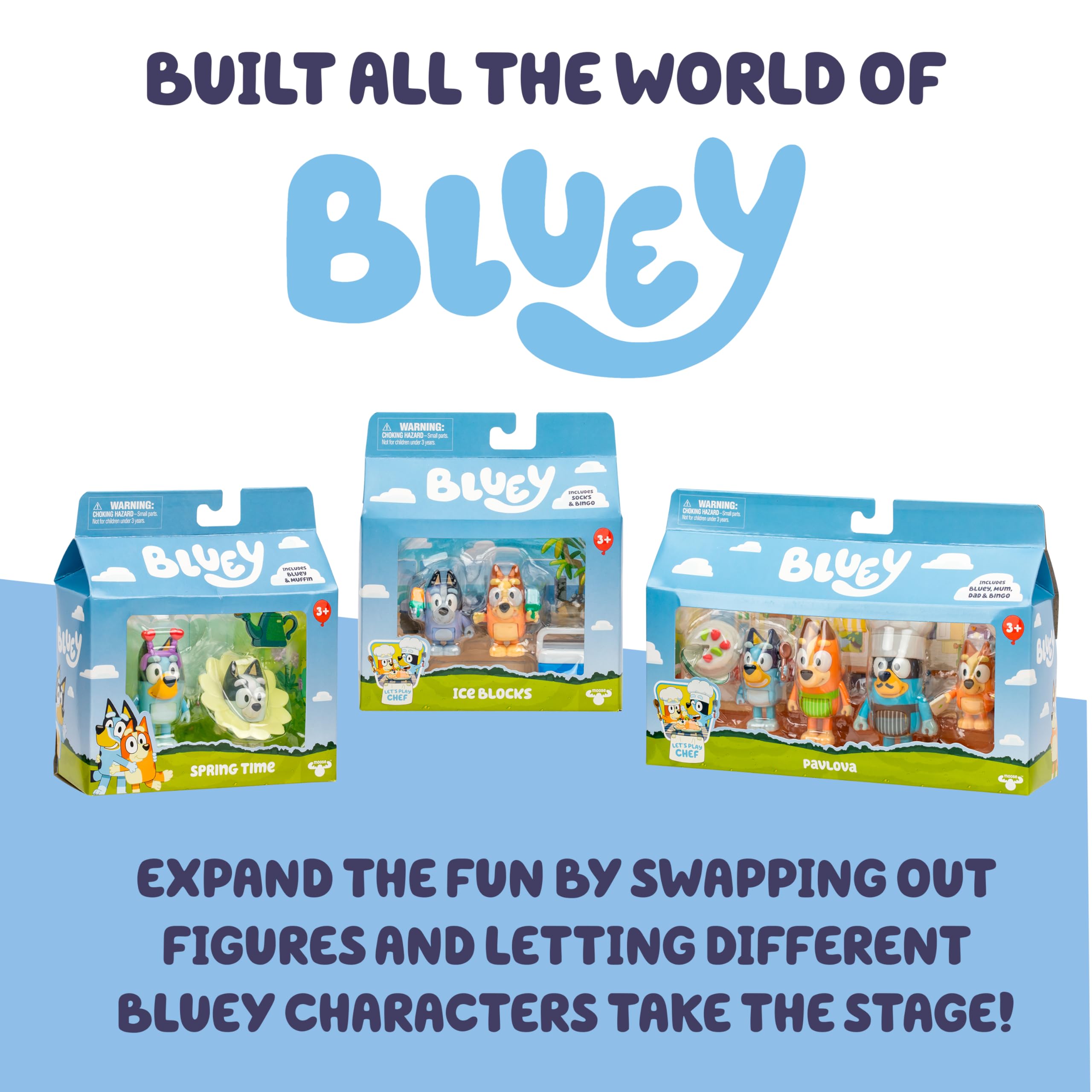 Bluey The Super Fan Set - 12 Articulated Figures with Exclusive Joff & Pom Pom 3