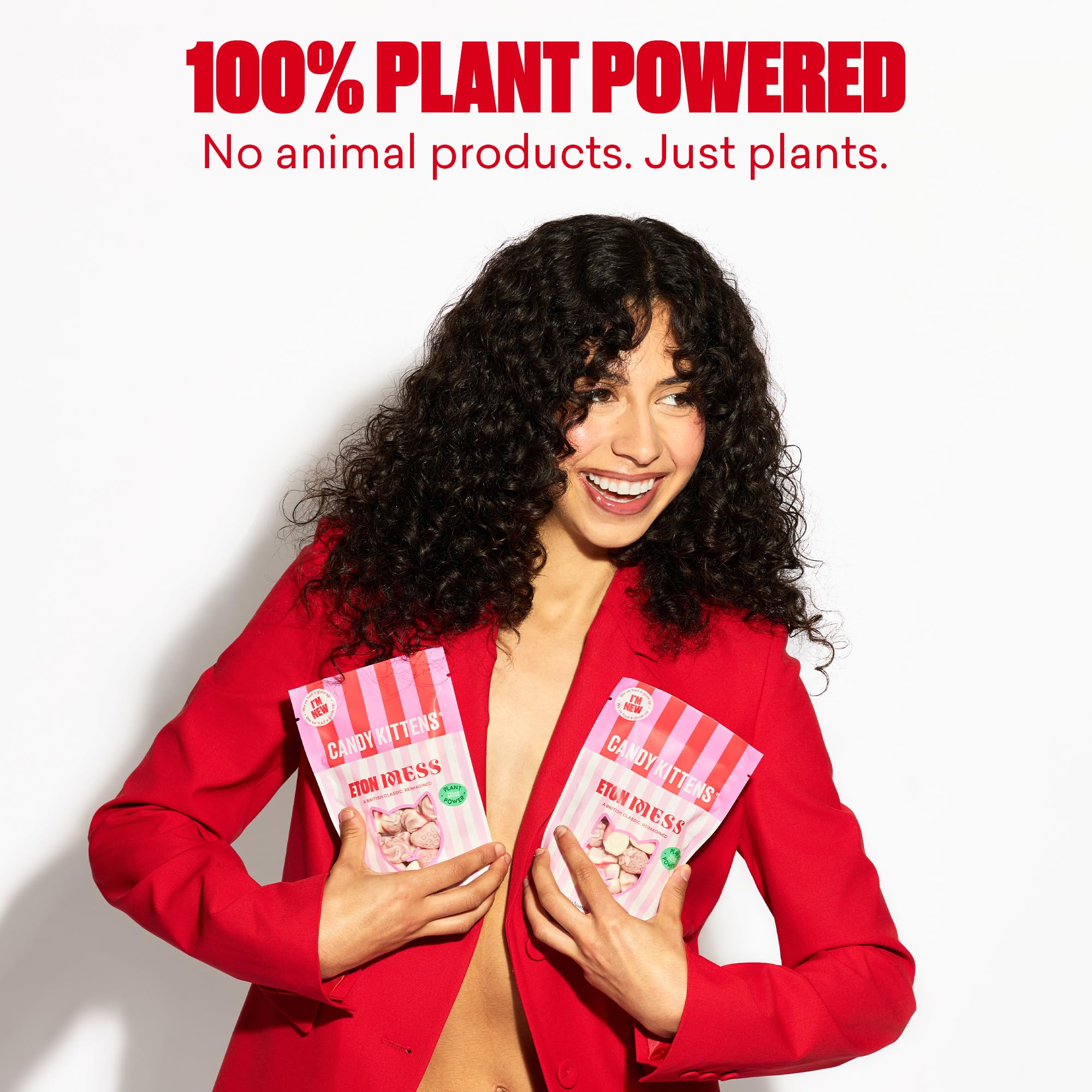 Candy Kittens Vegan Sweets Eton Mess - Strawberry Juice Chewy Sweets (140g Bag) 7