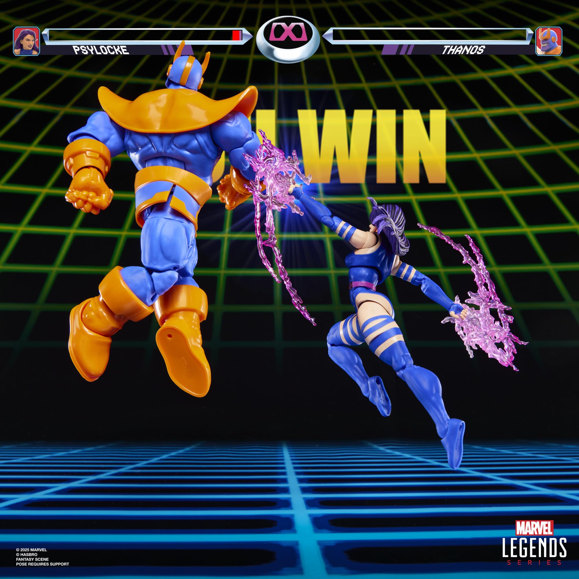 Marvel Legends Series Gamerverse Psylocke vs Thanos 2-Pack Action Figures