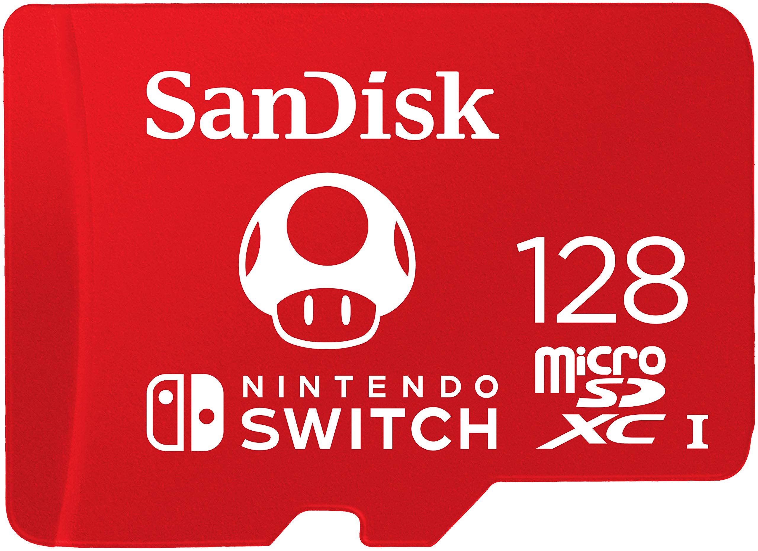 SanDisk microSDXC UHS-I Card 128GB for Nintendo Switch | Red | 100MB/s Read Speed 1