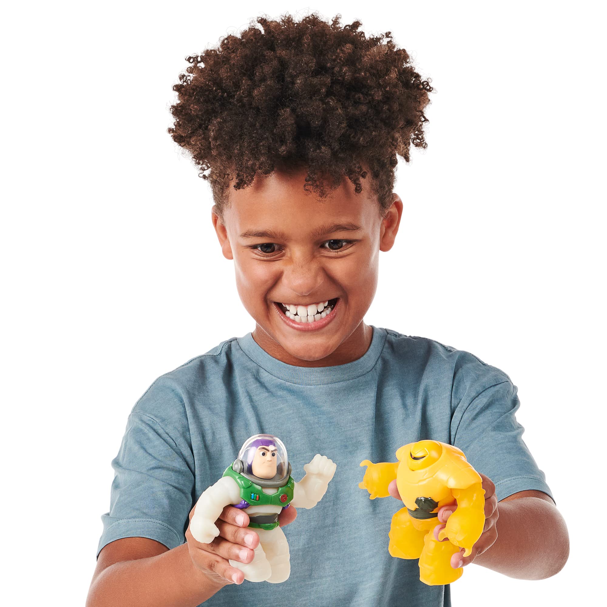 Heroes of Goo Jit Zu Lightyear Versus Pack - Buzz vs Zyclops, Stretchy Squishy Action Figures for Ages 4+ 6