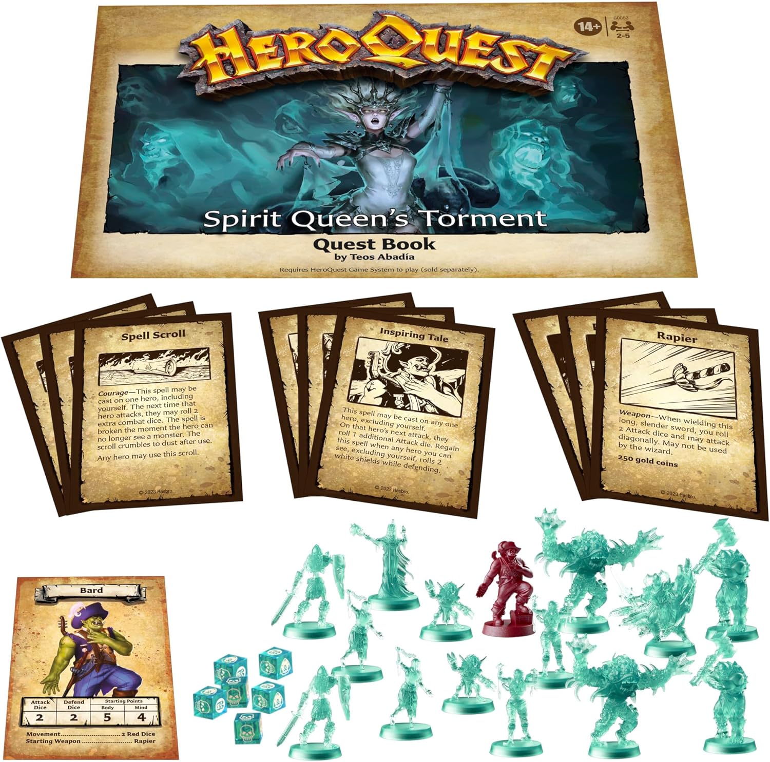 Avalon Hill HeroQuest Spirit Queen's Torment Quest Pack – Expansion for HeroQuest Game 4