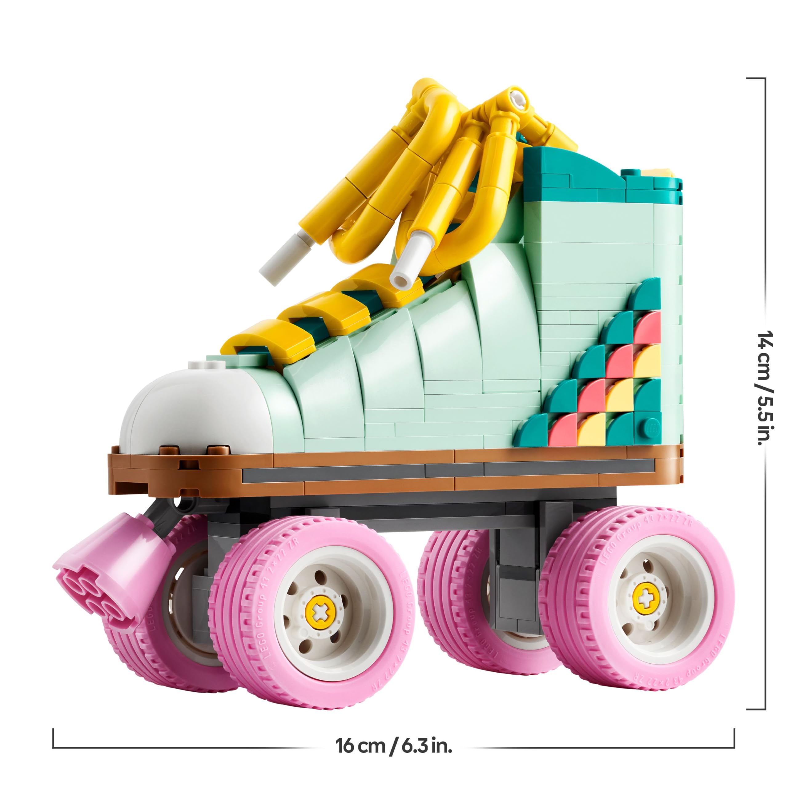 LEGO Creator 3in1 Retro Roller Skate to Mini Skateboard to Boom Box Radio Building Set for Kids 8+ 9
