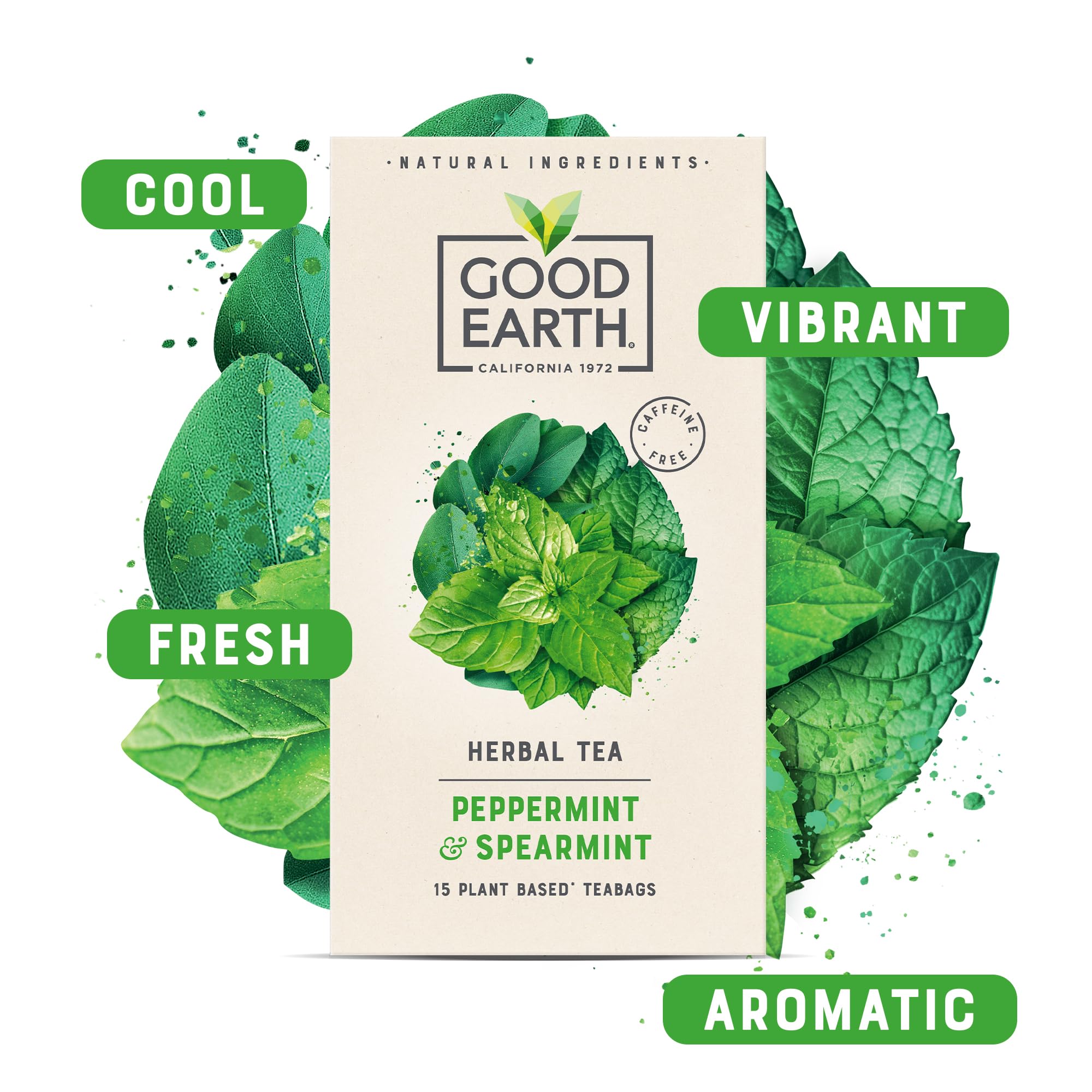Good Earth Tea Co. - Peppermint & Spearmint Herbal Tea Bags 4