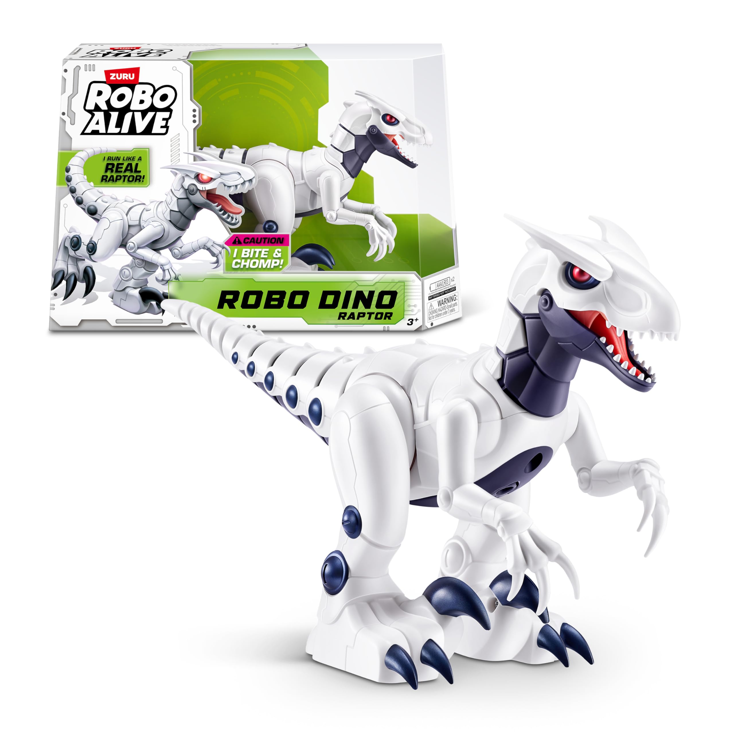 Robo Alive ROBO DINO Raptor Robotic Toy by ZURU | Electronic Dinosaur | Ages 3+