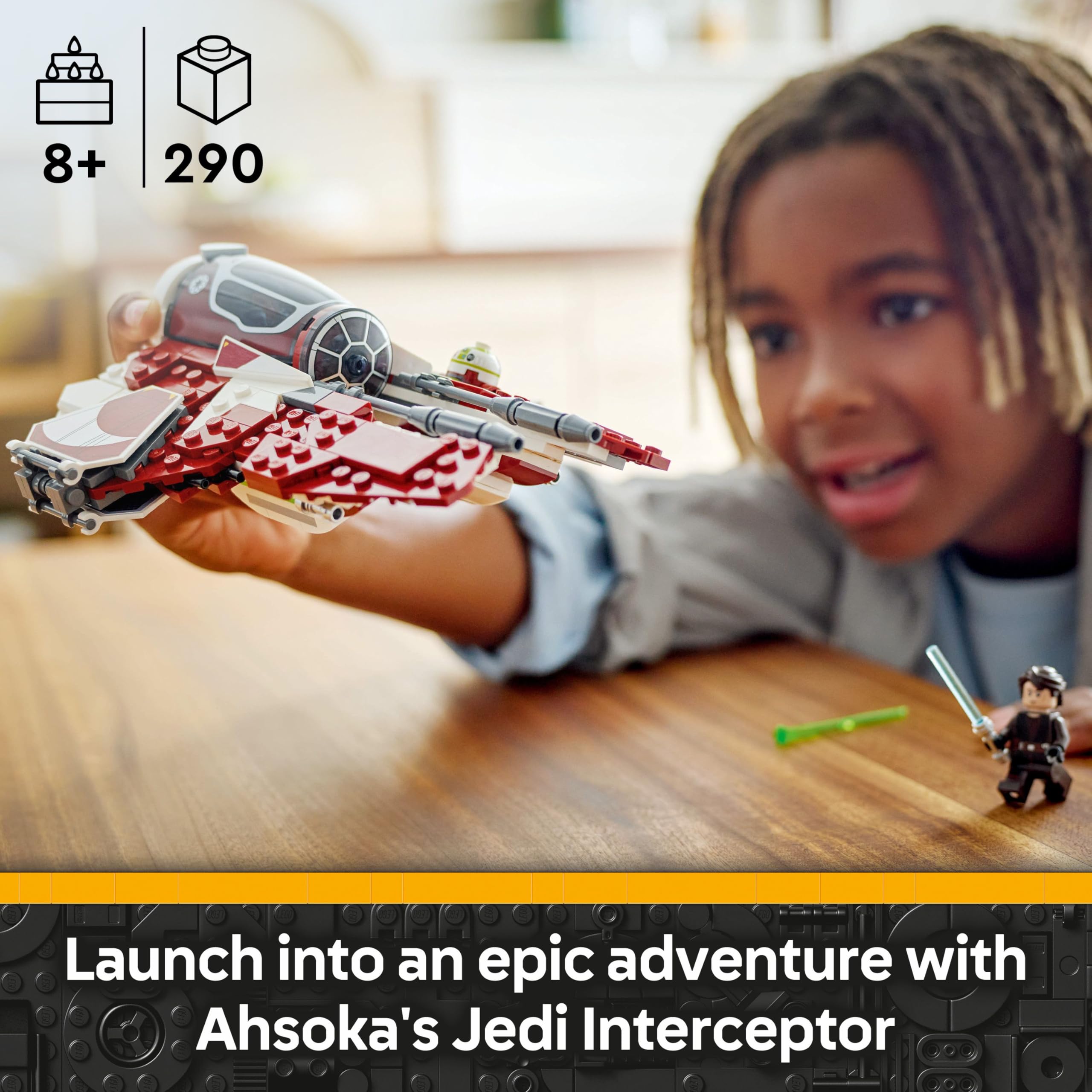 LEGO Star Wars 75401 Ahsoka’s Jedi Interceptor Building Set with 2 Minifigures | Ages 8+ 2