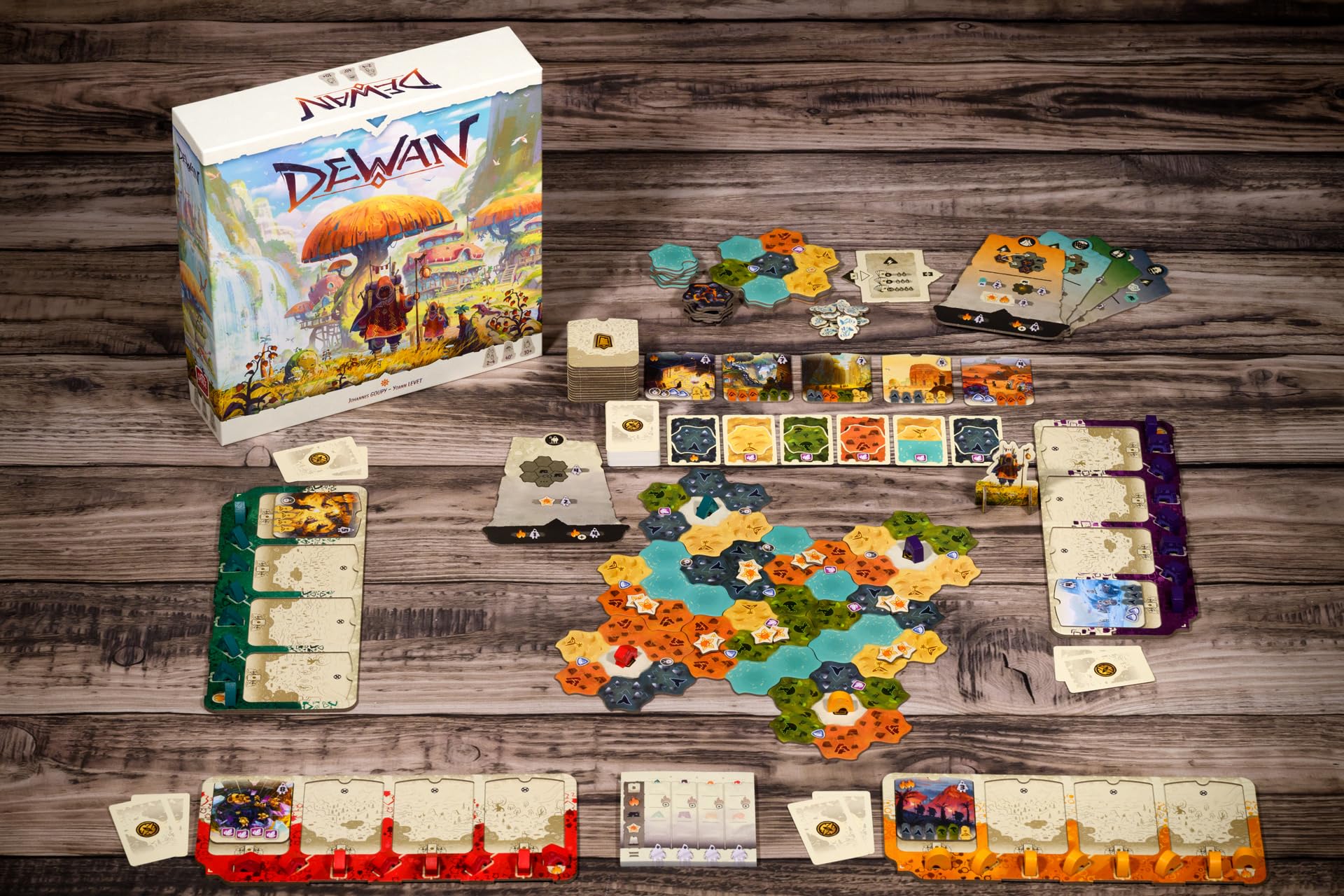 Asmodee Dewan Strategic Board Game | Ages 10+ | 2-4 Players | 40+ Min