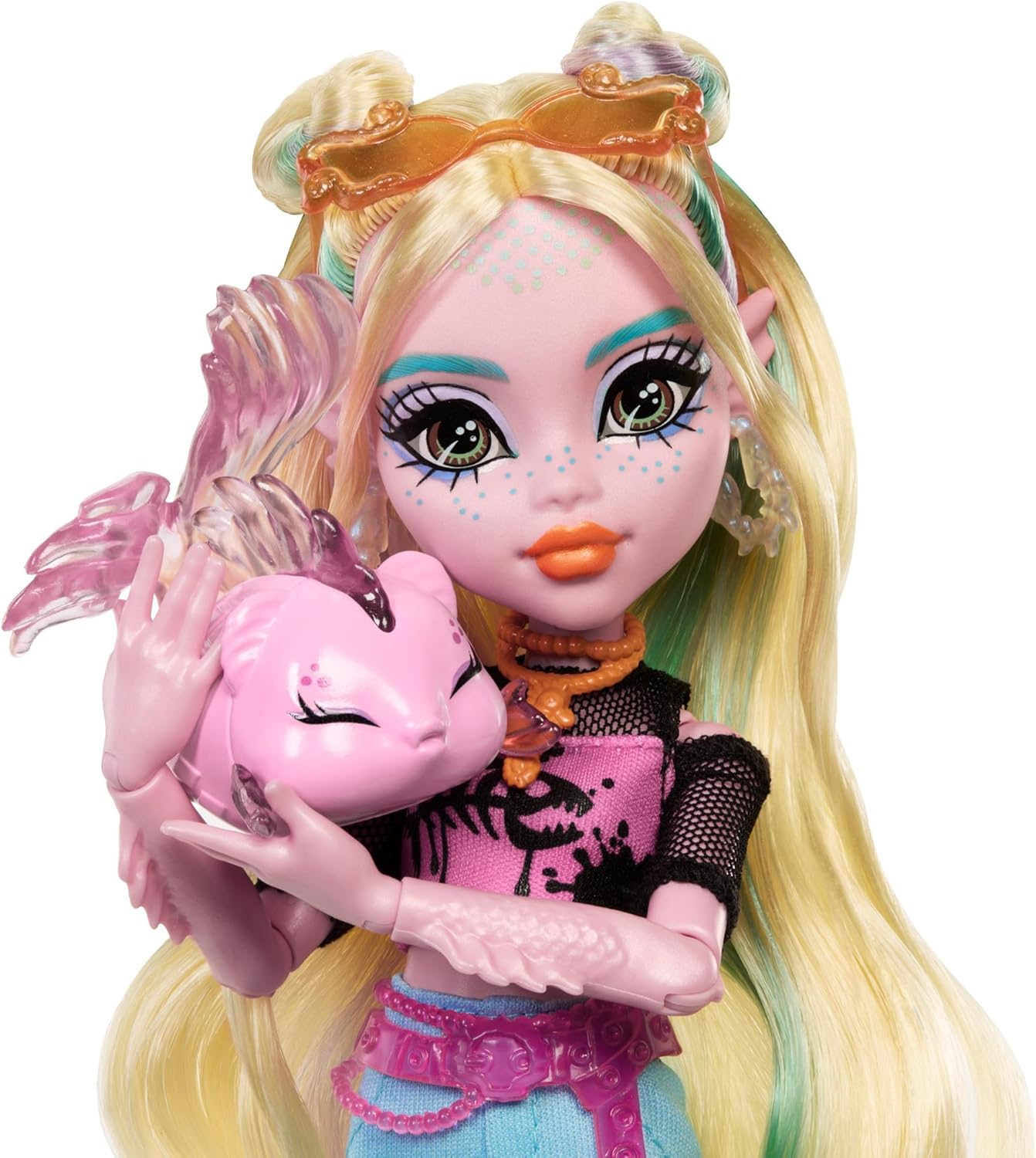 Monster High Lagoona Blue Doll - Fintastic Sea Monster with Pet Neptuna, 4+ Years 5