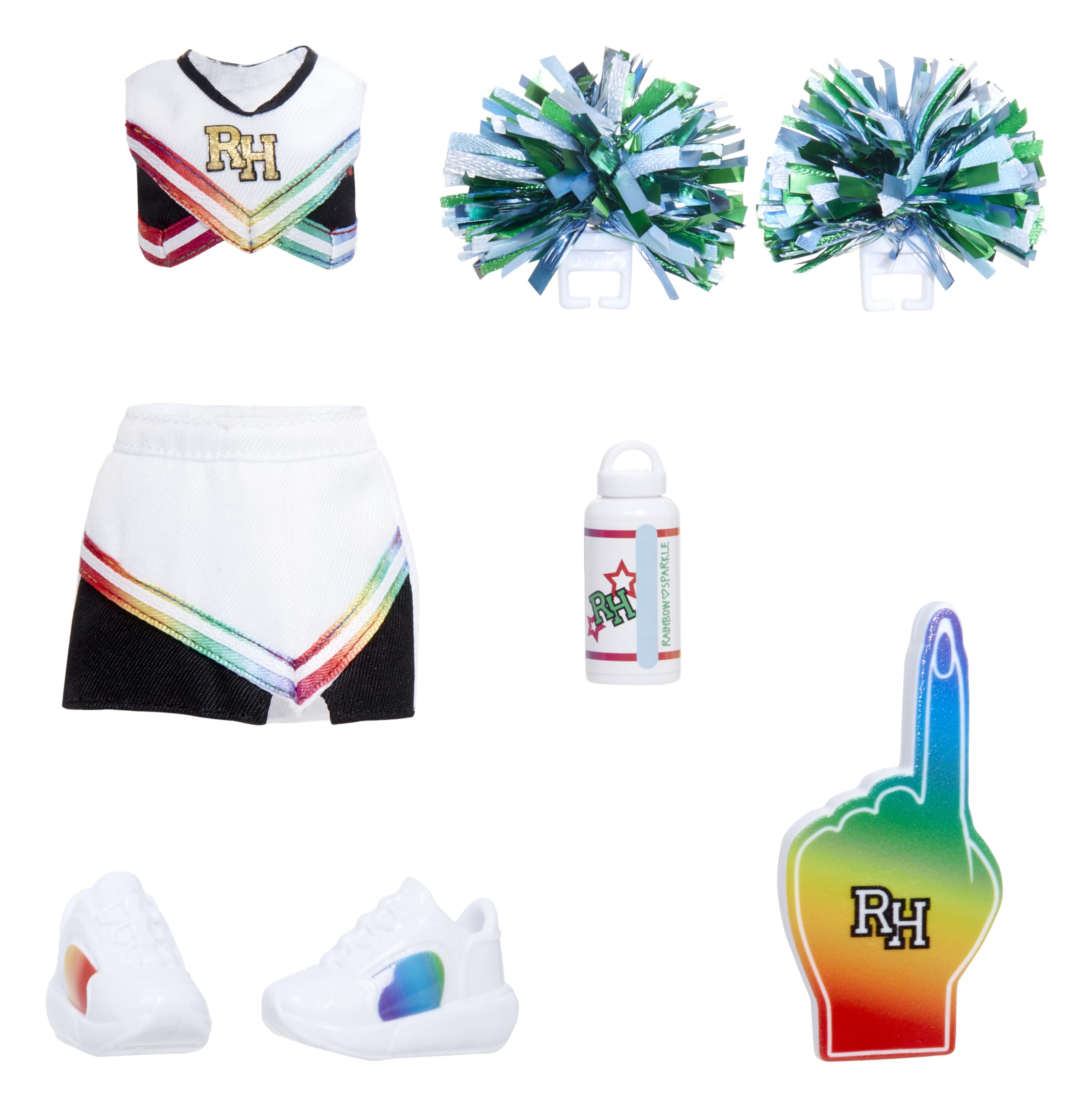 Rainbow High Pep Rally Fashion Pack - Cheerleading Outfit with Accessories for 11" Dolls, Ages 4-10 6