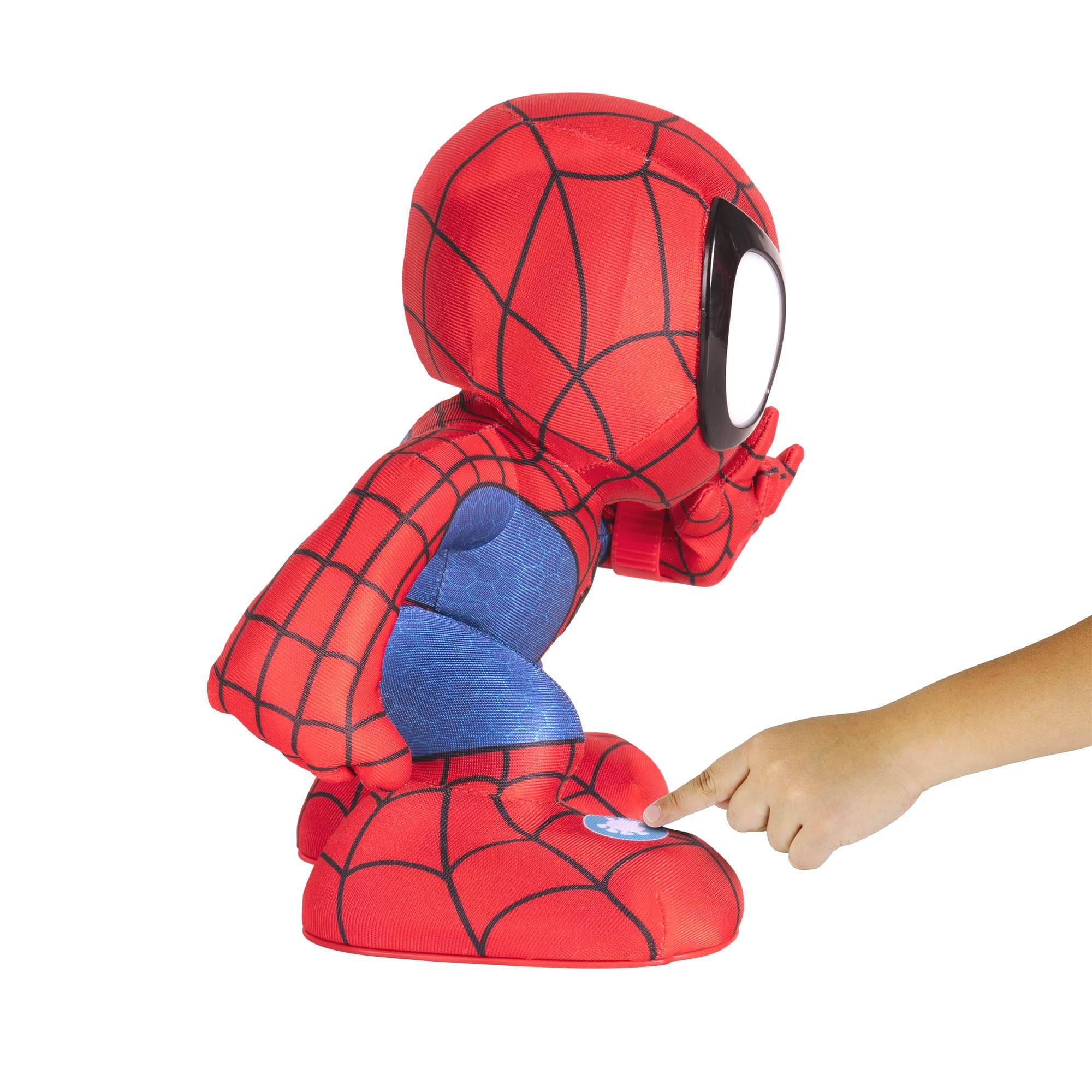 Marvel's Spidey and His Amazing Friends Amazing Flip Spidey - 12-Inch Animatronic Plush with Lights, Sounds & Web Darts 6