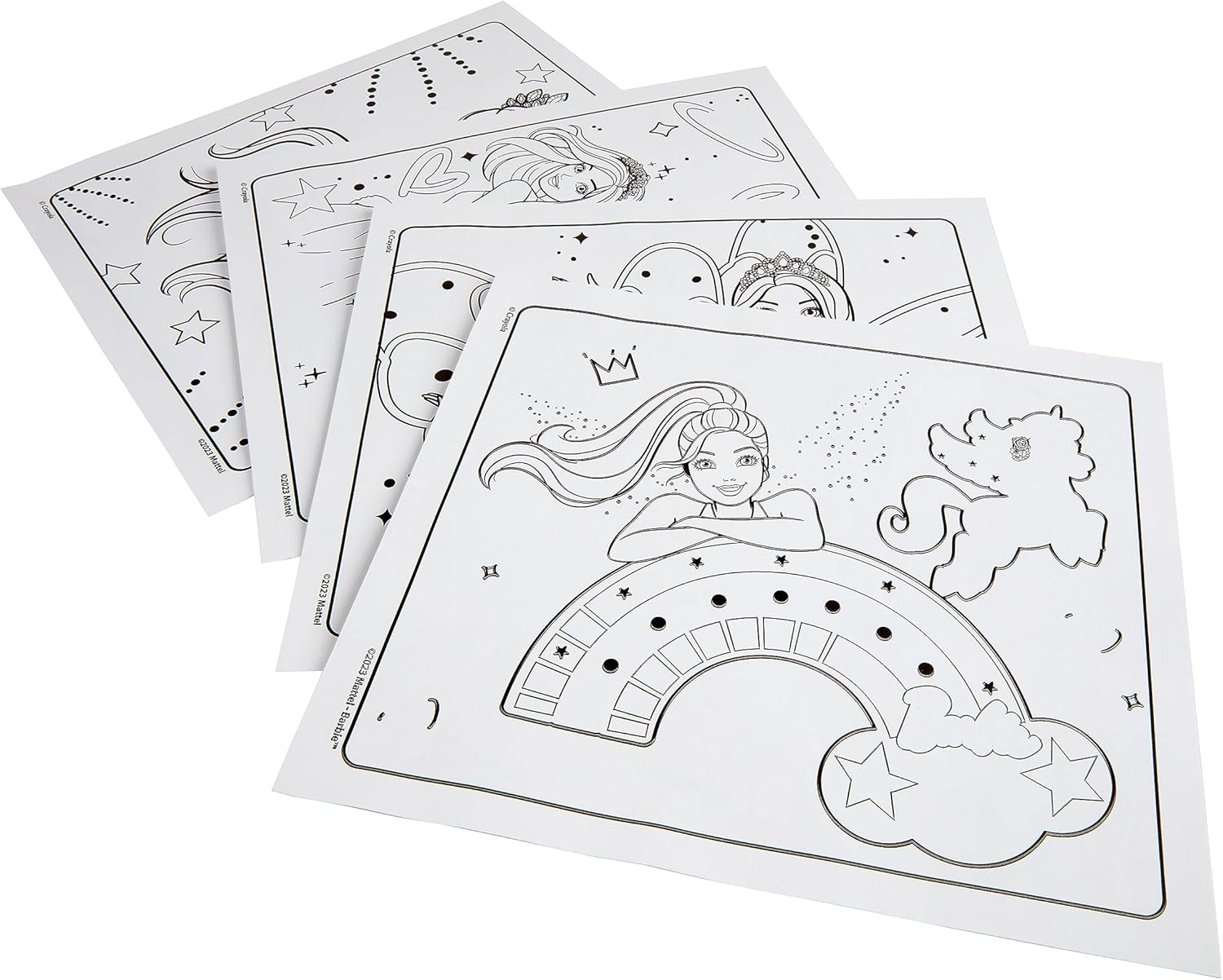 Crayola Color Wonder Barbie Coloring Kit - Mess-Free Coloring for Kids Ages 3+