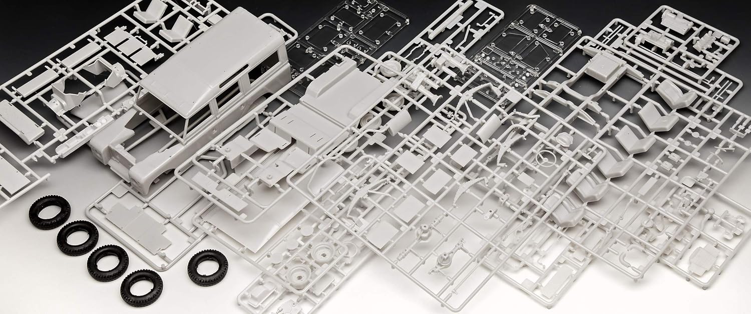 Revell Land Rover Series III 1:24 Scale Model Kit - Building Toy for Adults & Kids, 138 Pieces 6