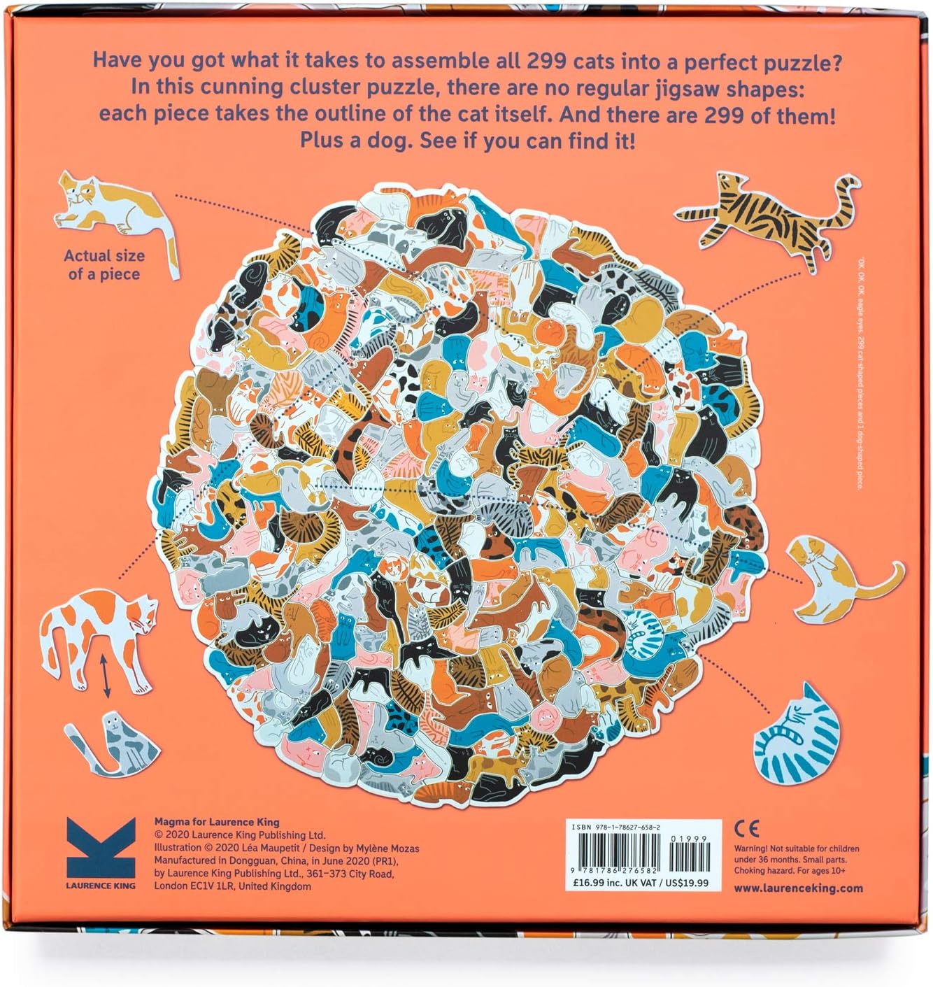 Laurence King Publishing - 299 Cats (and a dog) Feline Cluster Puzzle 4