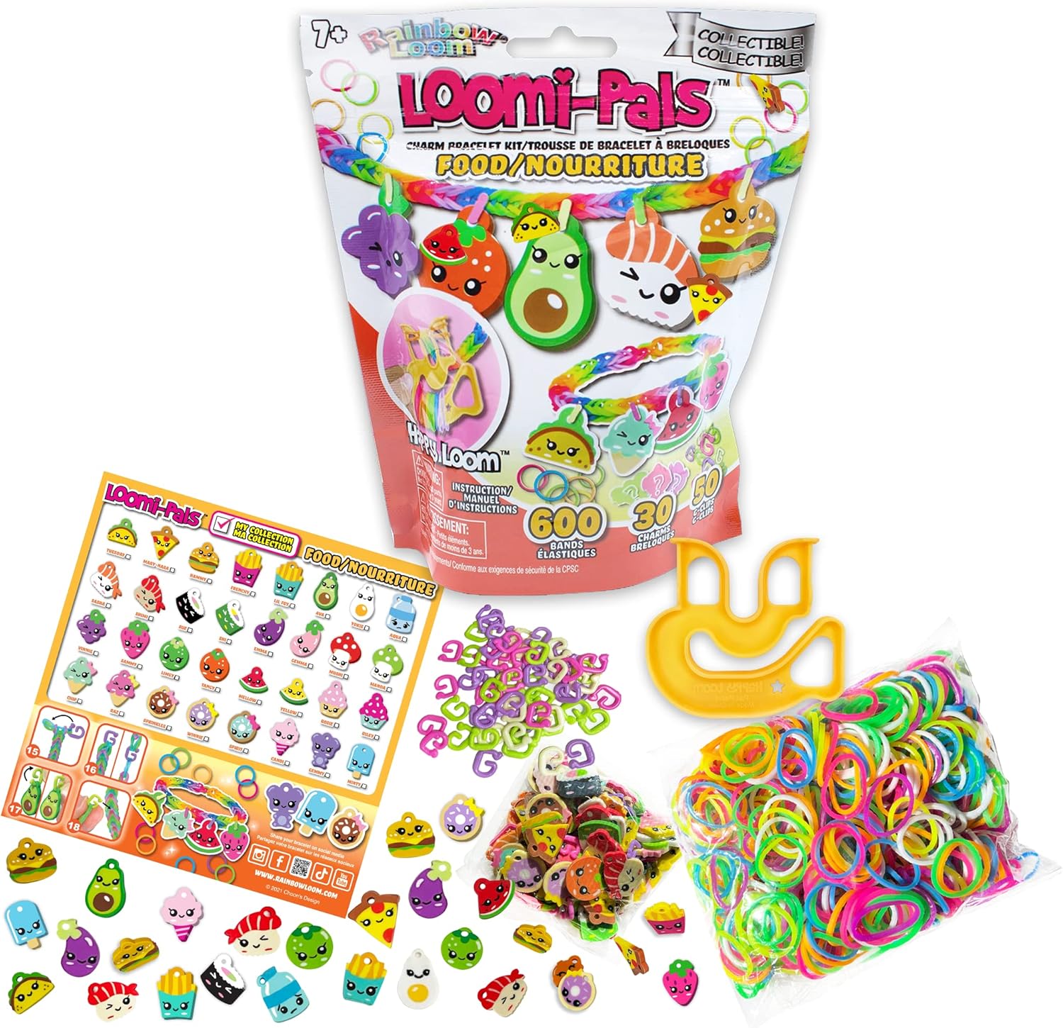 Rainbow Loom Loomi-Pals Food Series - Collectible Charm Craft Kit