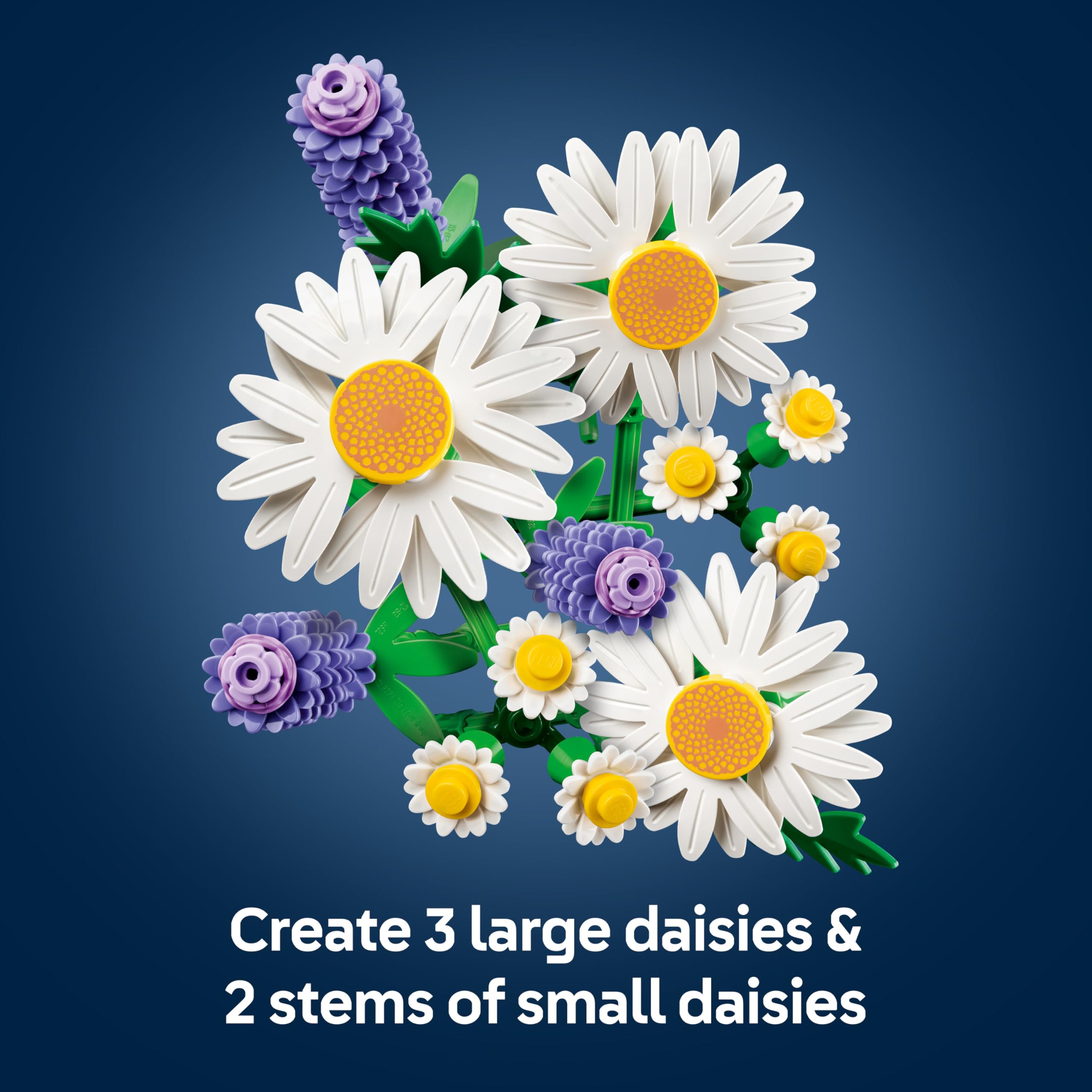 LEGO Botanicals Daisies Building Set 11508 | 9+ Years | Artificial Flower Bouquet Decor 3