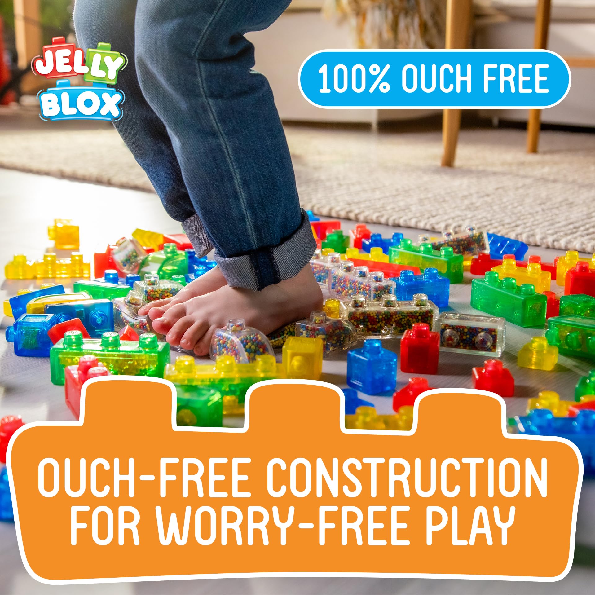 Jelly Blox Farm Set - Squishy Building Blocks for Toddlers 2+ 5