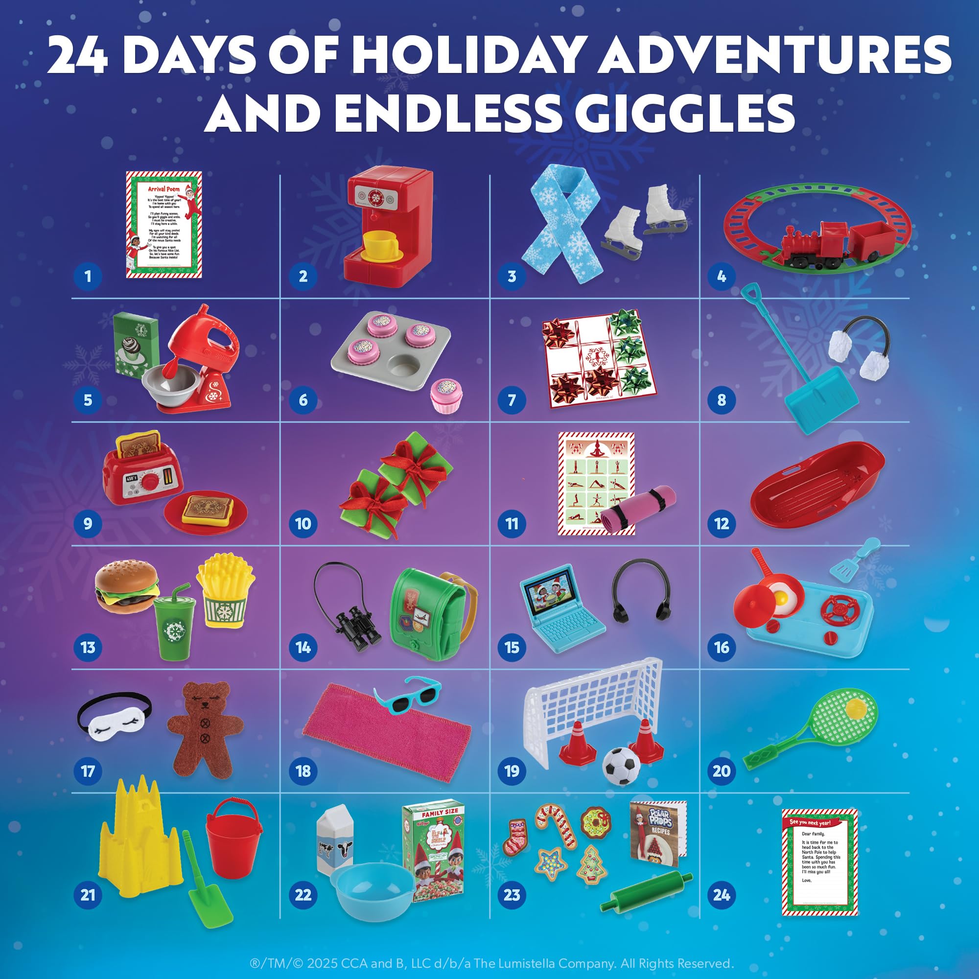 The Elf on the Shelf 24-Day Ultimate Elf Kit - Official Accessories for 24 Days of Holiday Fun 11