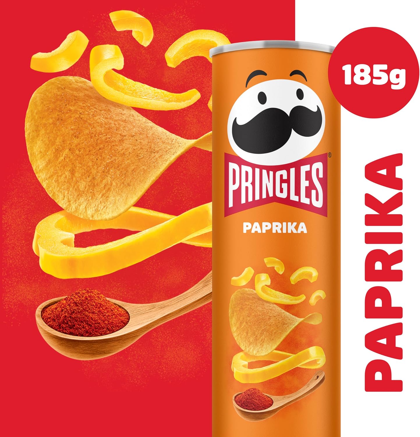 Pringles Paprika Crisps 185g 4