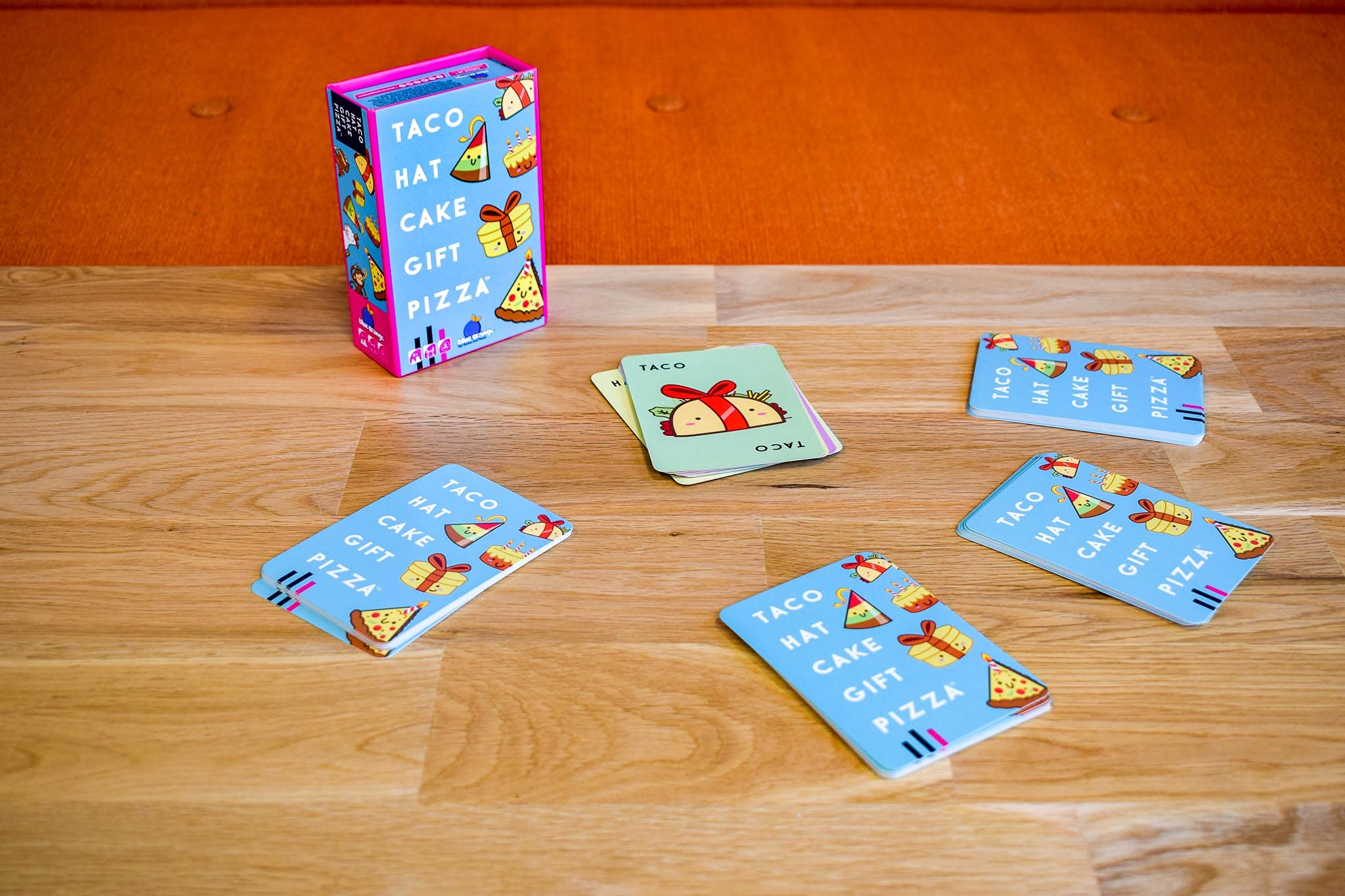 Blue Orange Taco Hat Cake Gift Pizza Card Game for 2-8 Players