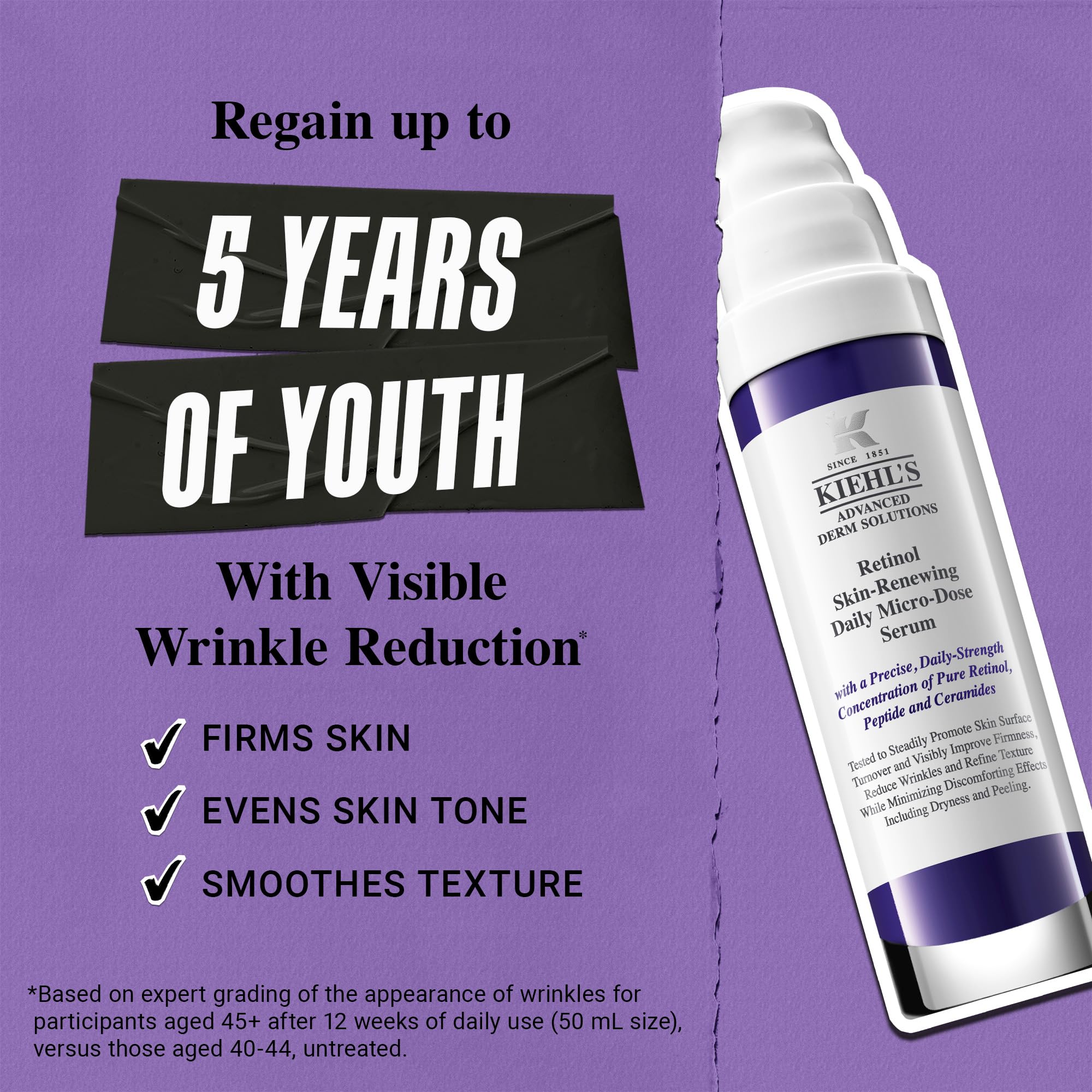Kiehl's Retinol Skin-Renewing Daily Micro-Dose Serum - Reduces Wrinkles, Firms Skin | 50 ml 4