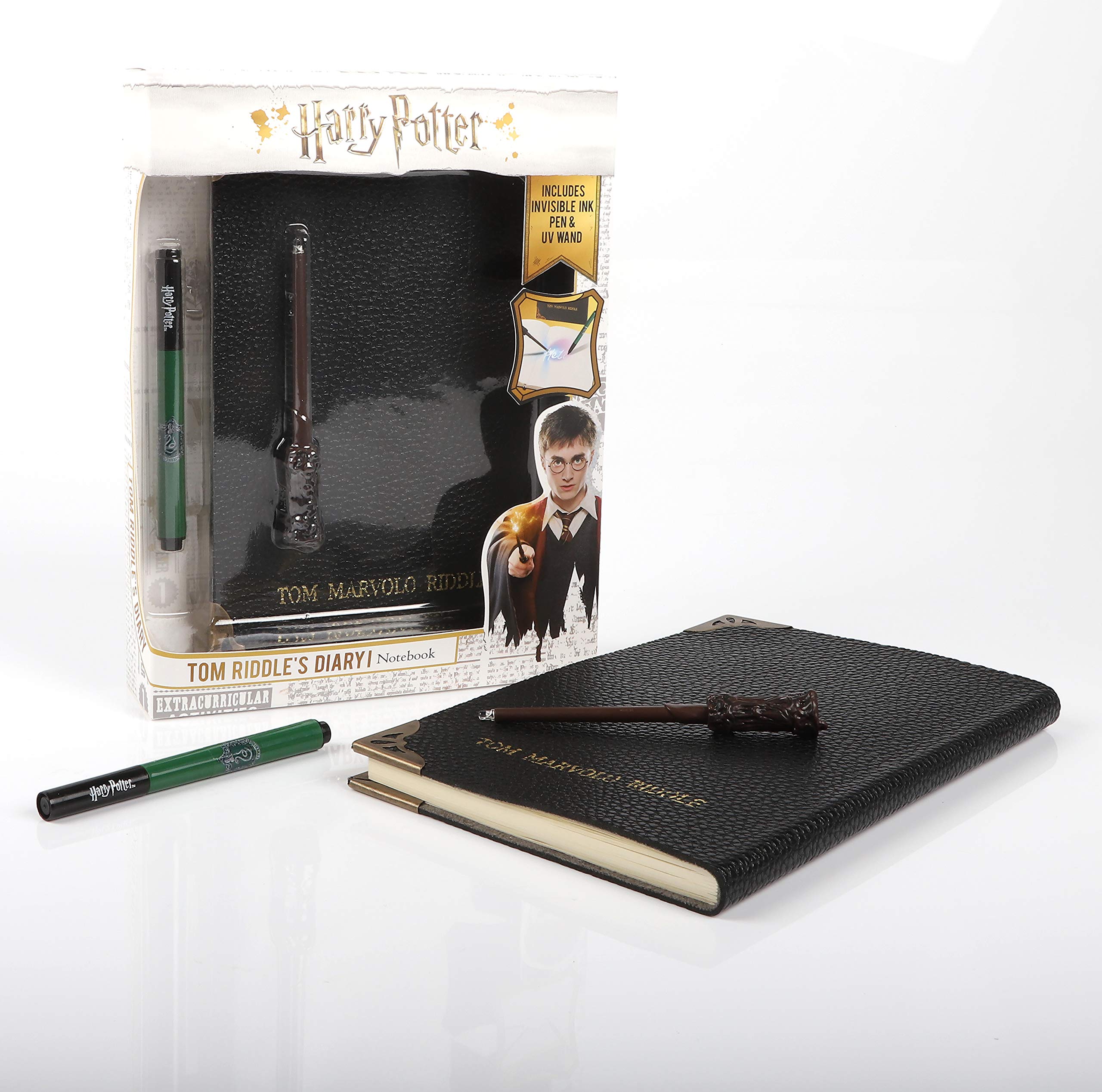 WOW! STUFF - Tom Riddle's Secret Diary with Slytherin Invisible Ink Pen & UV Light-Up Wand 8