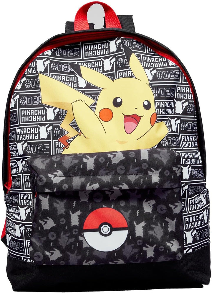 Marvel Pokemon Pikachu Pokeball Themed Children's Backpack (tmPOKE03738)