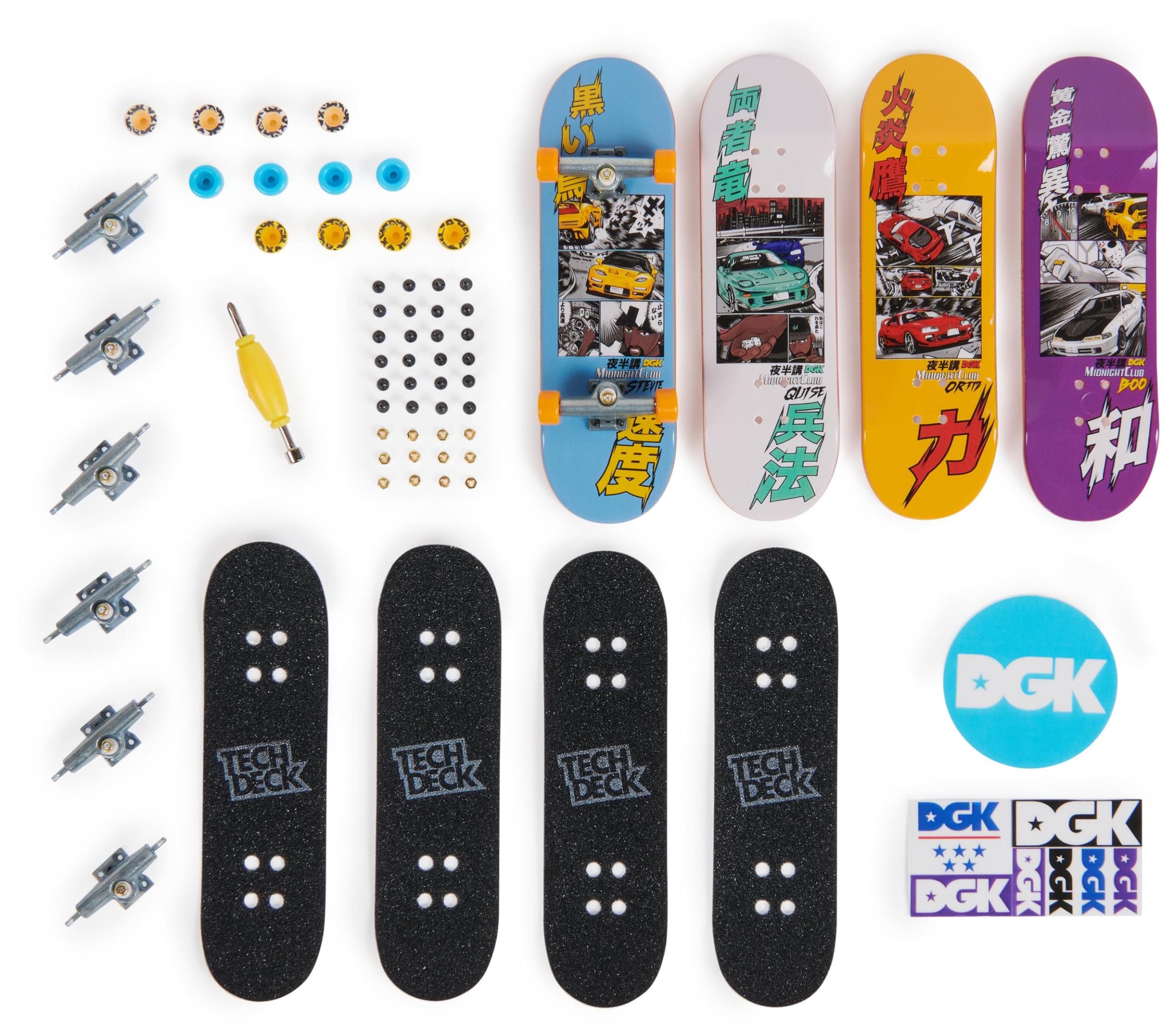Tech Deck 96mm Fingerboards - Ultra DLX 4-Pack with Authentic Skate Graphics 11