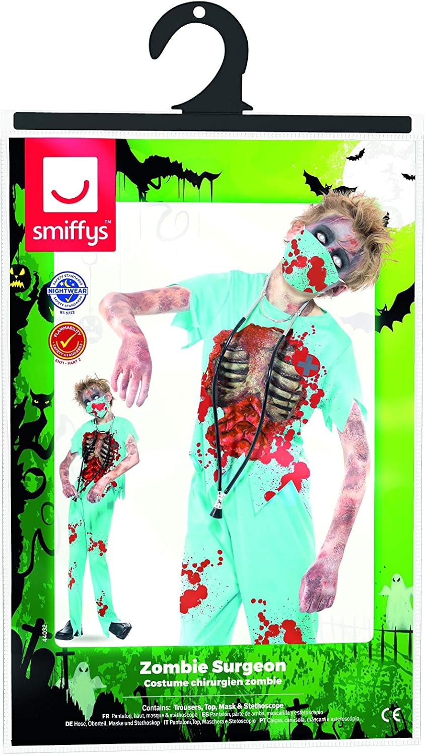 Smiffys Zombie Surgeon Costume - Size L (Ages 10-12) 6