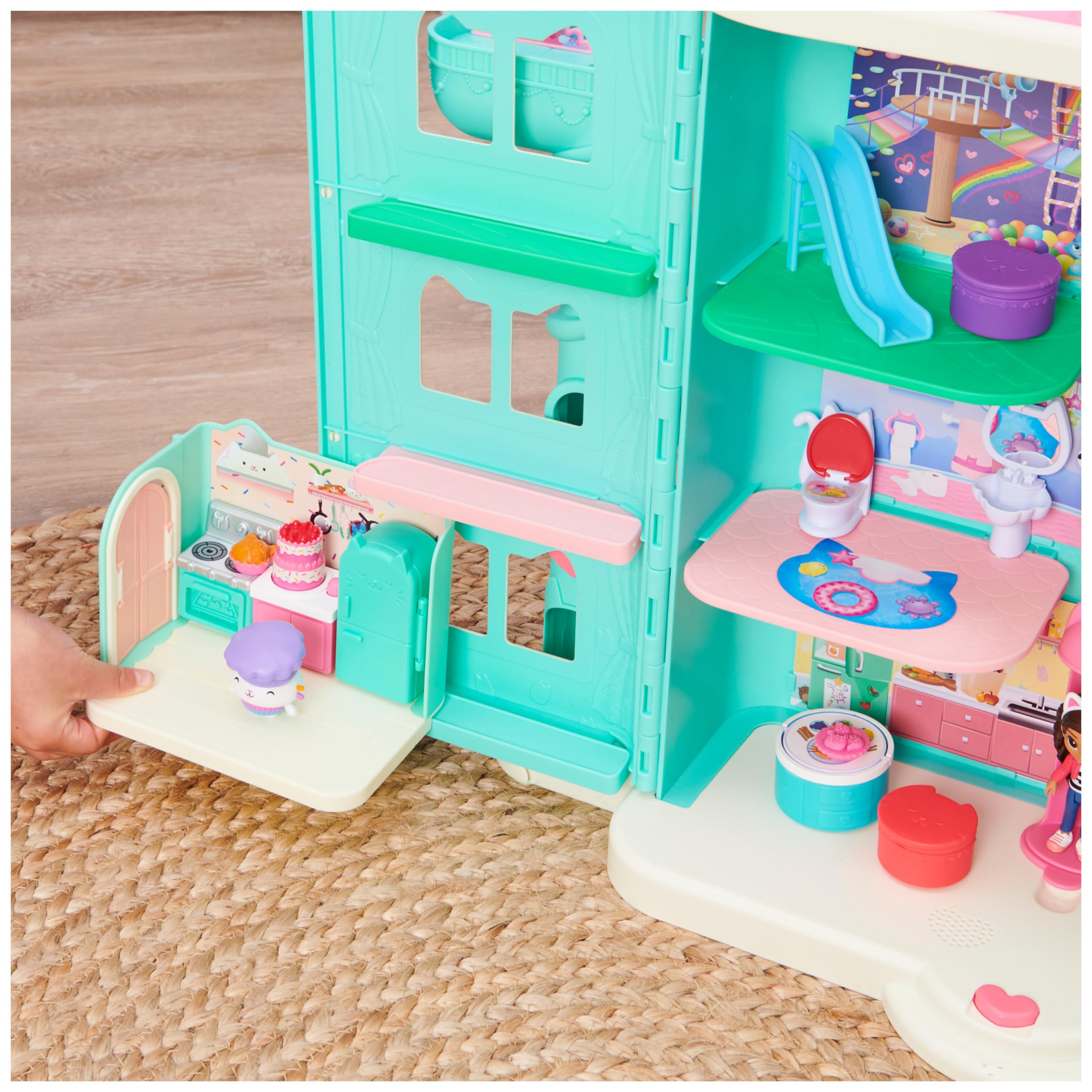 Gabby’s Dollhouse Bakey with Cakey Kitchen Playset - Spinning Cake & 2 Surprise Deliveries, Ages 3+ 6