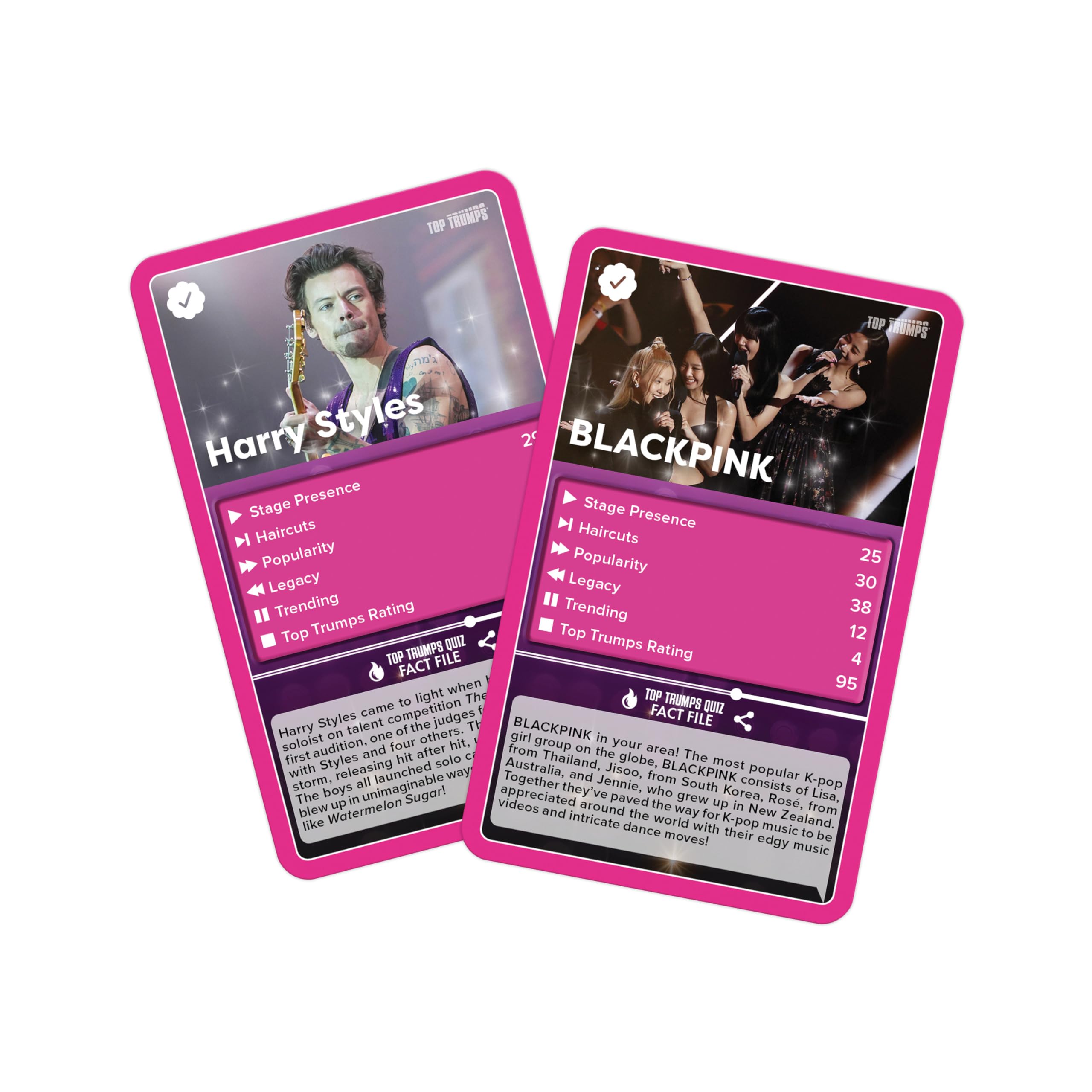 Top Trumps Pop Stars Classic Card Game with 30 Artists Including Taylor Swift, Beyoncé, Harry Styles & Adele – Fun Family Card Game for Ages 6+ 5