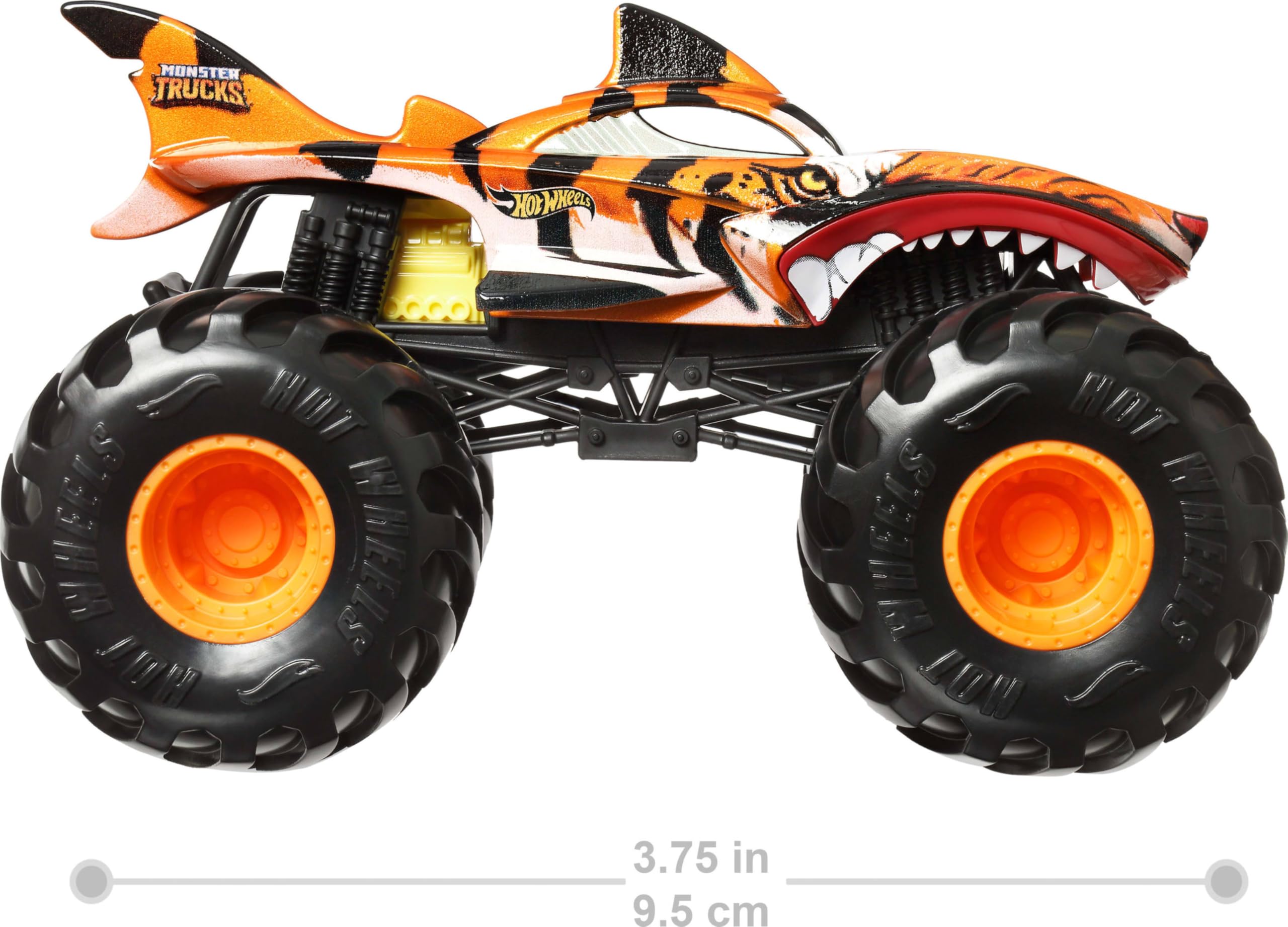 Hot Wheels Monster Trucks - 1:24 Scale Die-Cast Vehicle for Kids 3+ 4