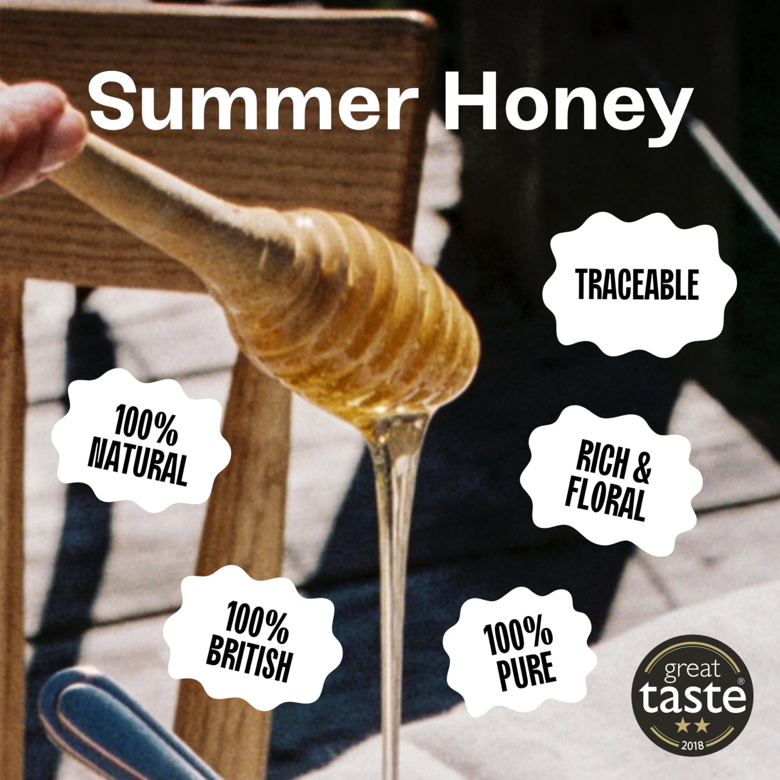 British Summer Honey - Pure and Natural Single Origin Honey 227g 9