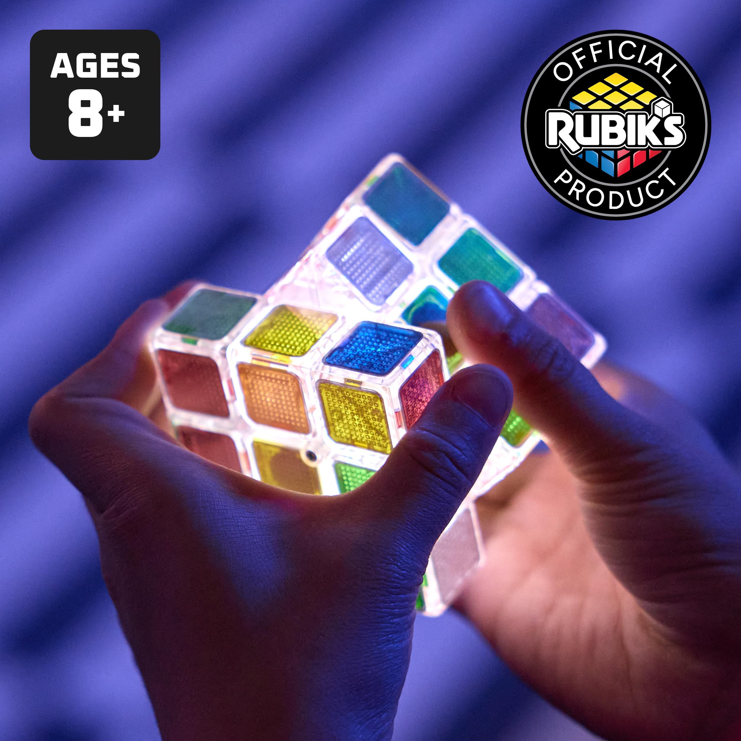 Rubik's Pulse 3x3 Sequential Puzzle Cube | Light-Up Challenge | Ages 8-98