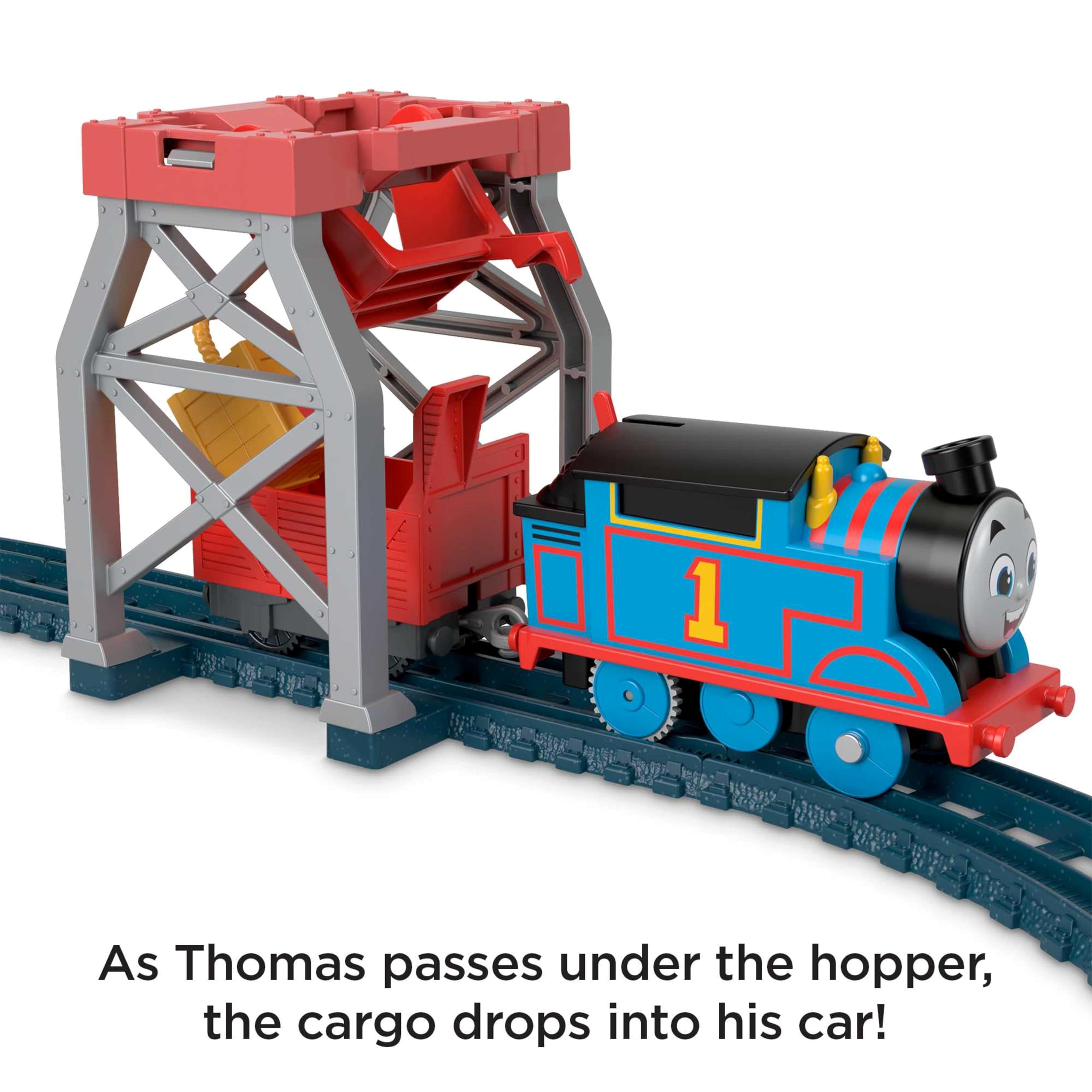 THOMAS & FRIENDS 3-in-1 Package Pickup Train Set with Motorized Thomas | Ages 3+ | HGX64 5
