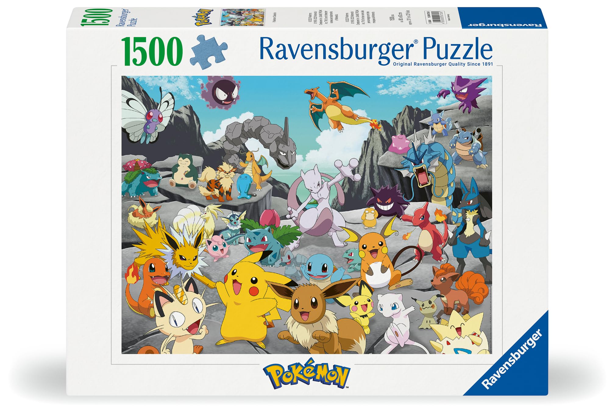 Ravensburger Pokemon Classics 1500-Piece Jigsaw Puzzle - Family Puzzle for Adults & Teens 7