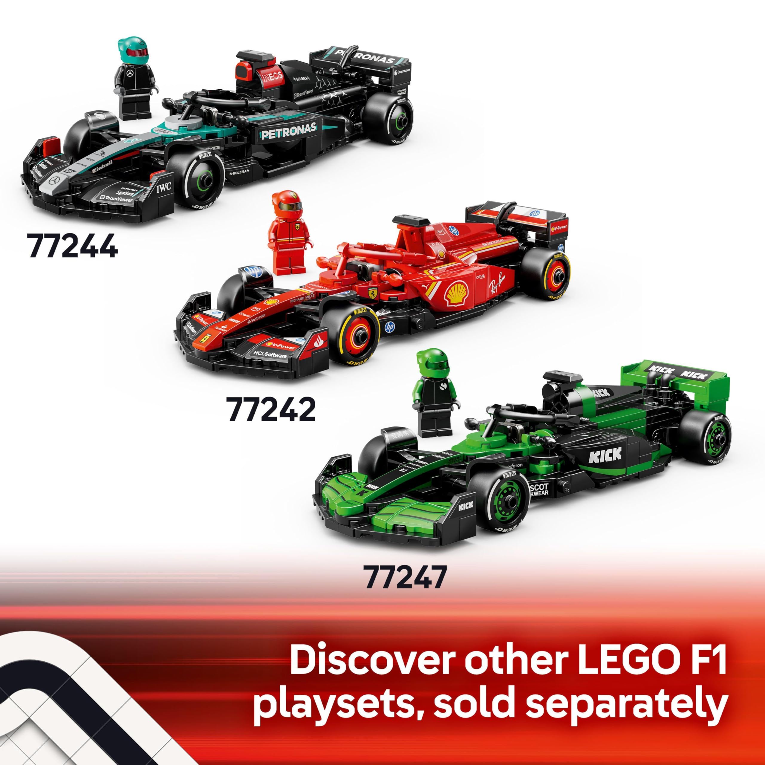 LEGO Speed Champions Mercedes-AMG F1 W15 Race Car Toy - Building Set with Driver Minifigure for Ages 10+ 3
