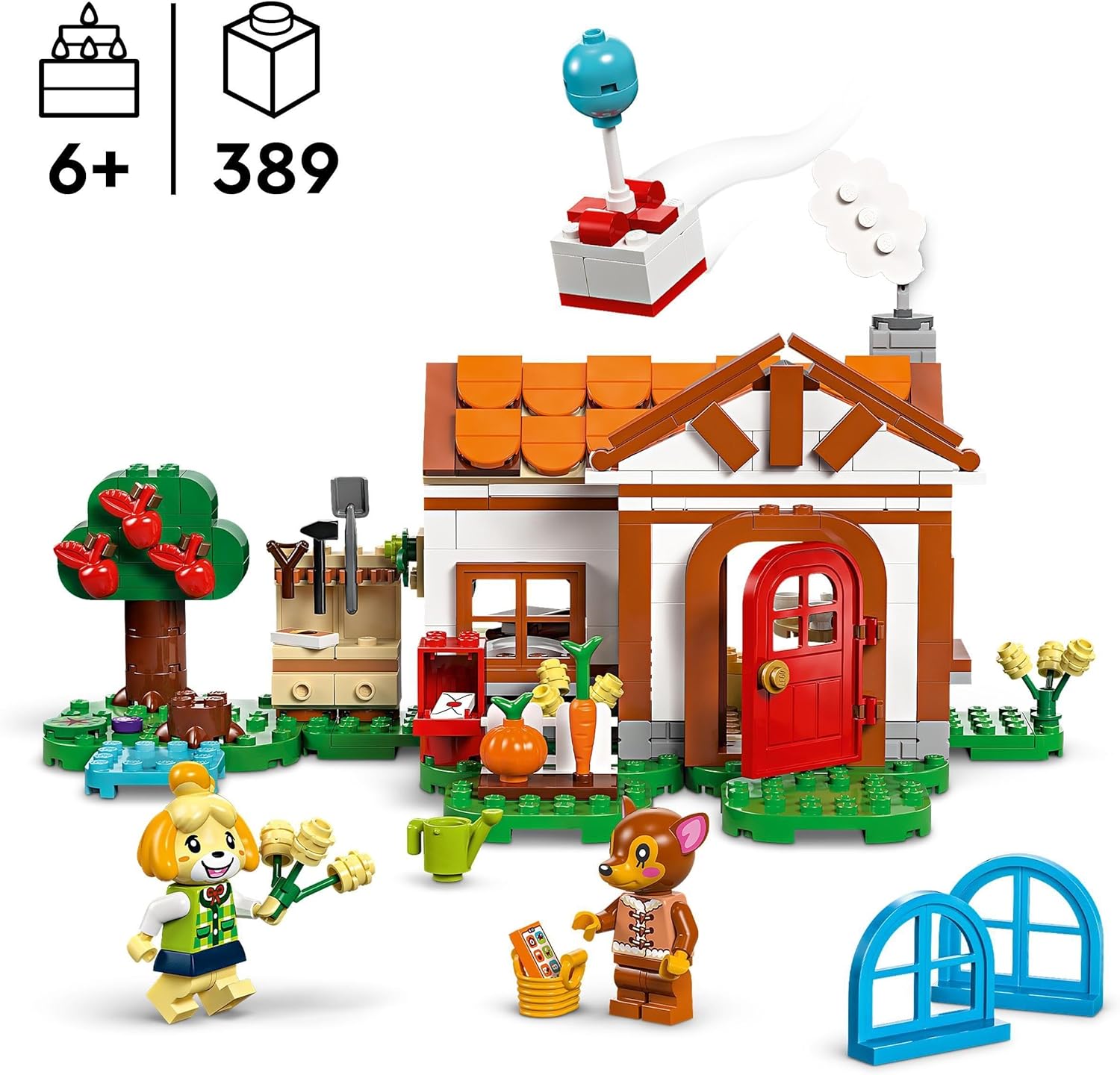 LEGO Animal Crossing Isabelle’s House Visit 77049 – Building Set with Isabelle and Fauna Minifigures 4