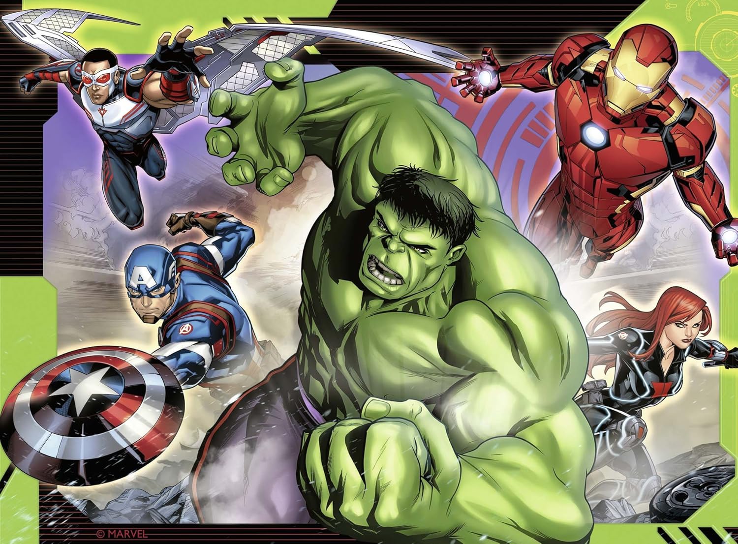 Ravensburger Marvel Avengers 4-in-1 Jigsaw Puzzle Set - 12, 16, 20, 24 Pieces for Kids Ages 3+ 6