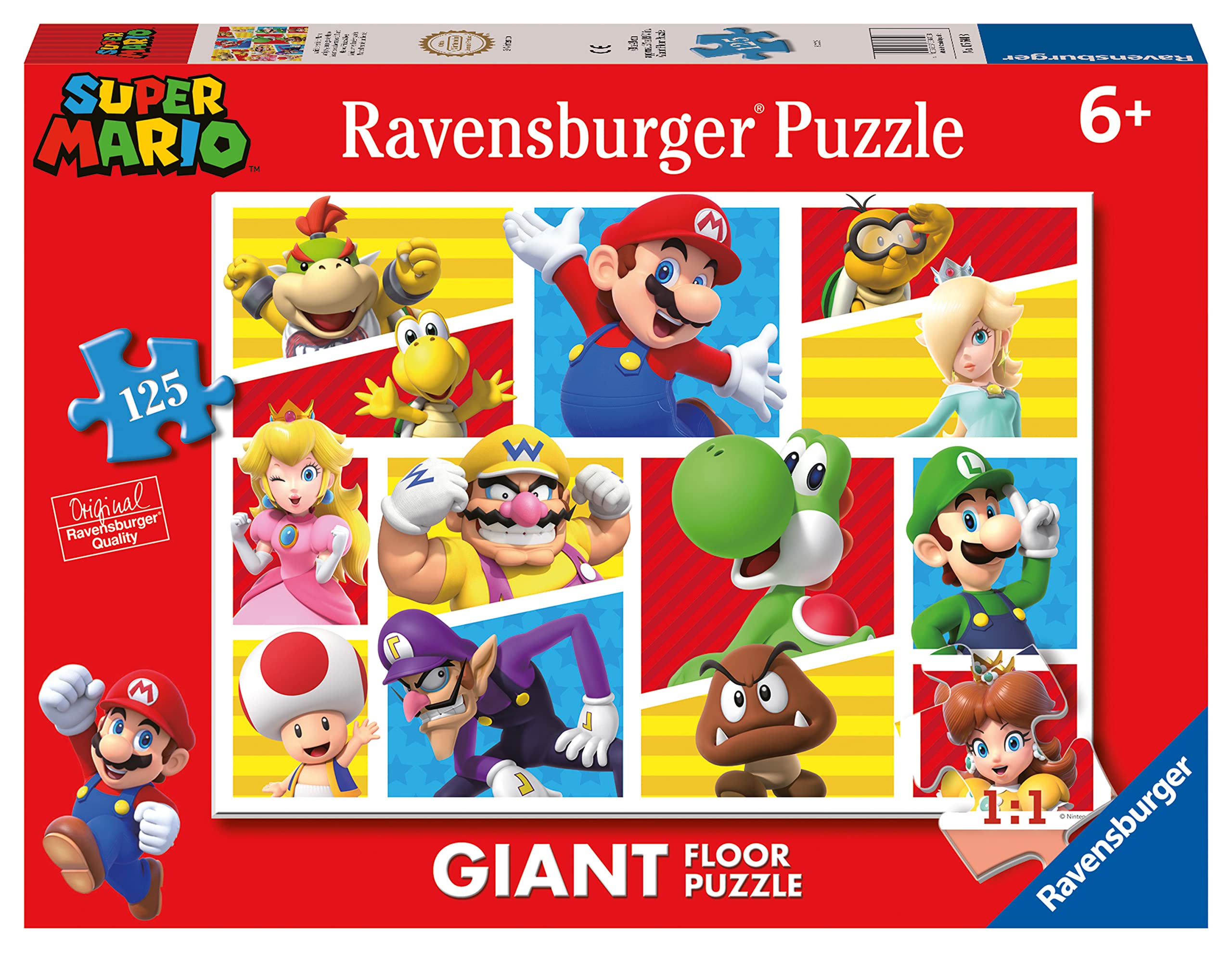 Ravensburger Super Mario 125-Piece Jigsaw Puzzle - Floor Puzzle for Kids 6 Years and Up 1