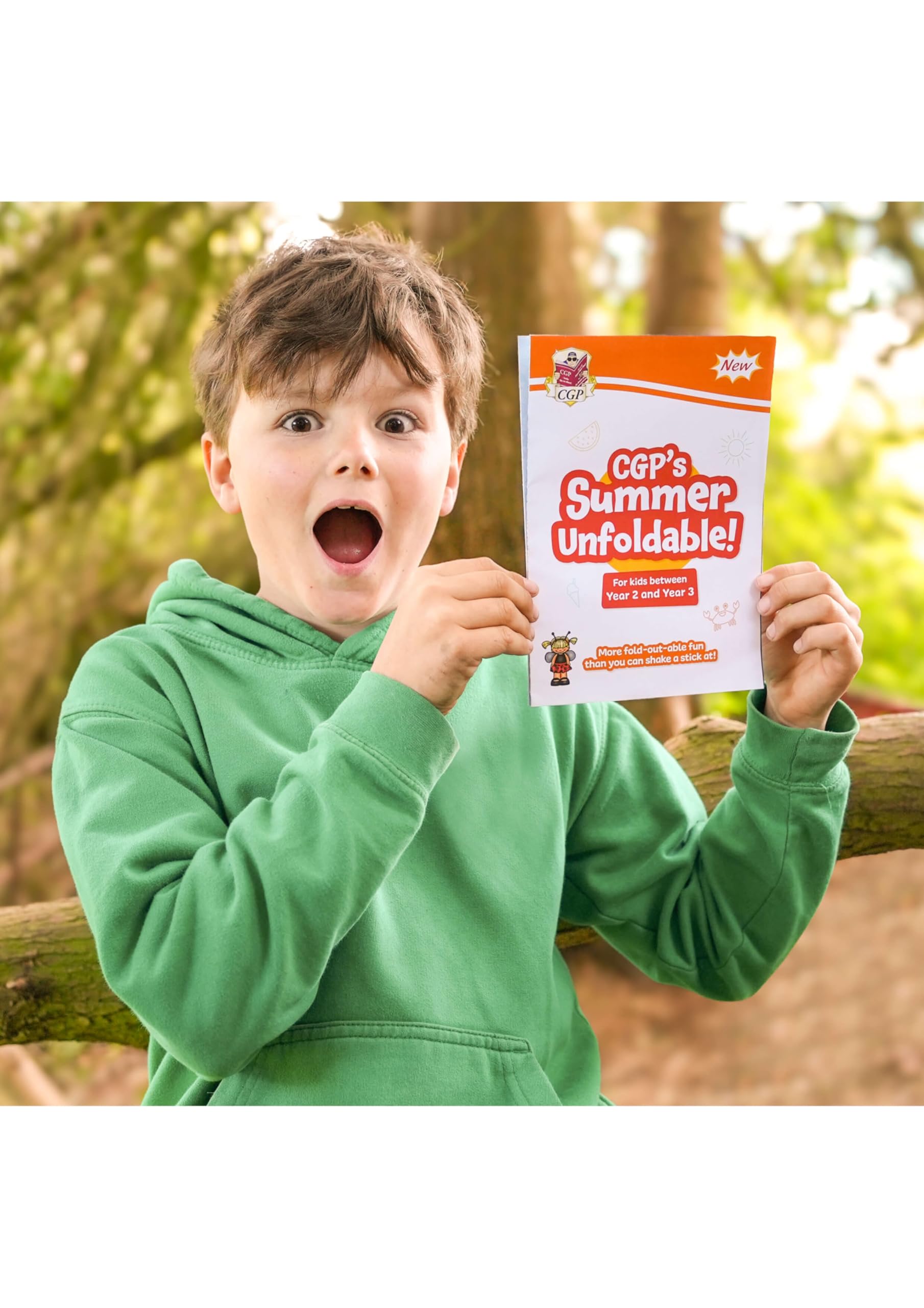 CGP Summer Unfoldable for Reception to Year 1 Maths & English Practice | Loose Leaf 2