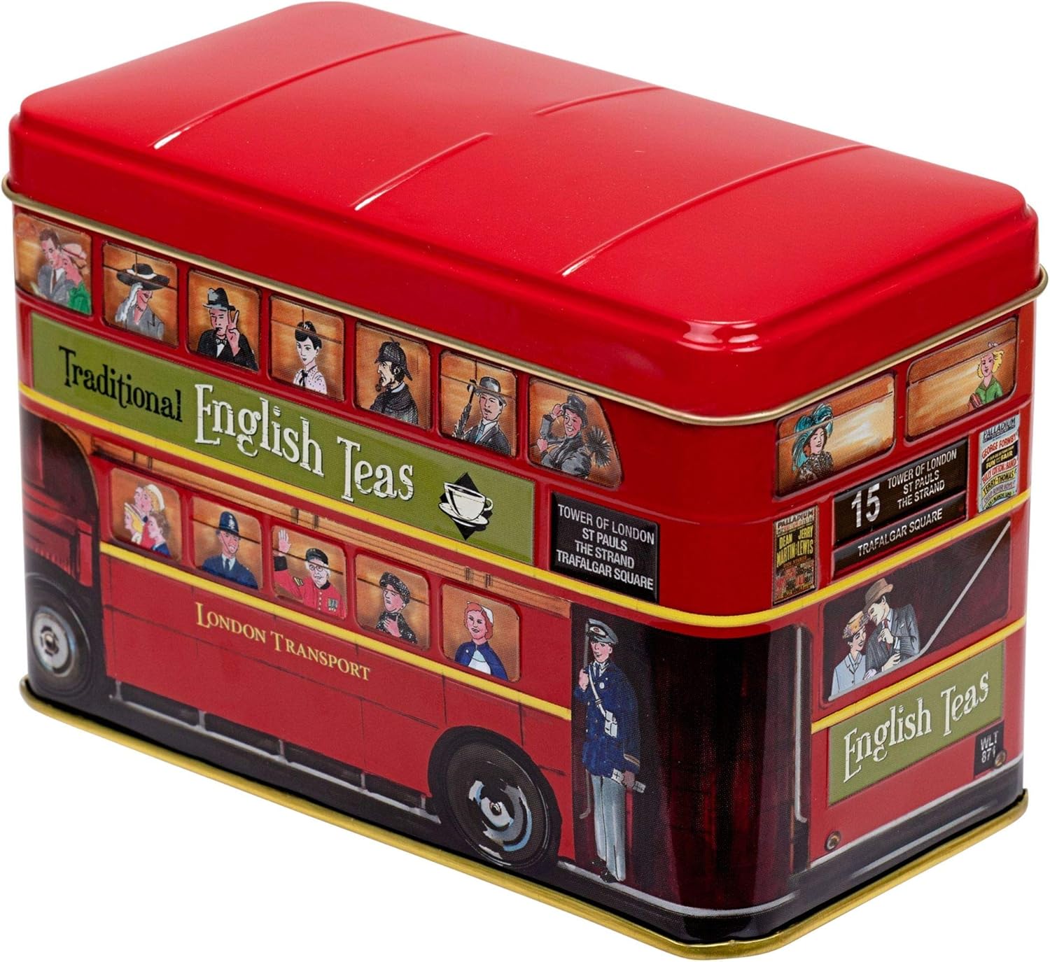 New English Teas London Bus Tea Tin with 25 English Breakfast Teabags 5